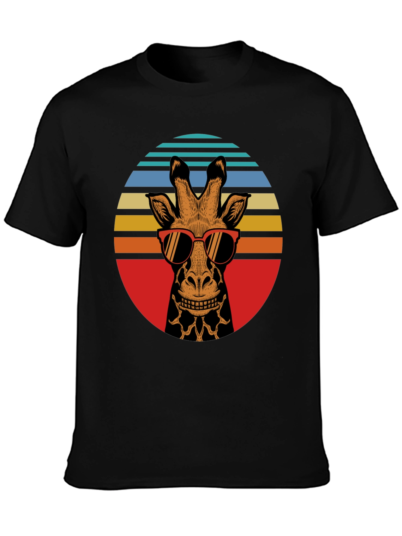 Retro Giraffe Sunglasses Graphic Tee