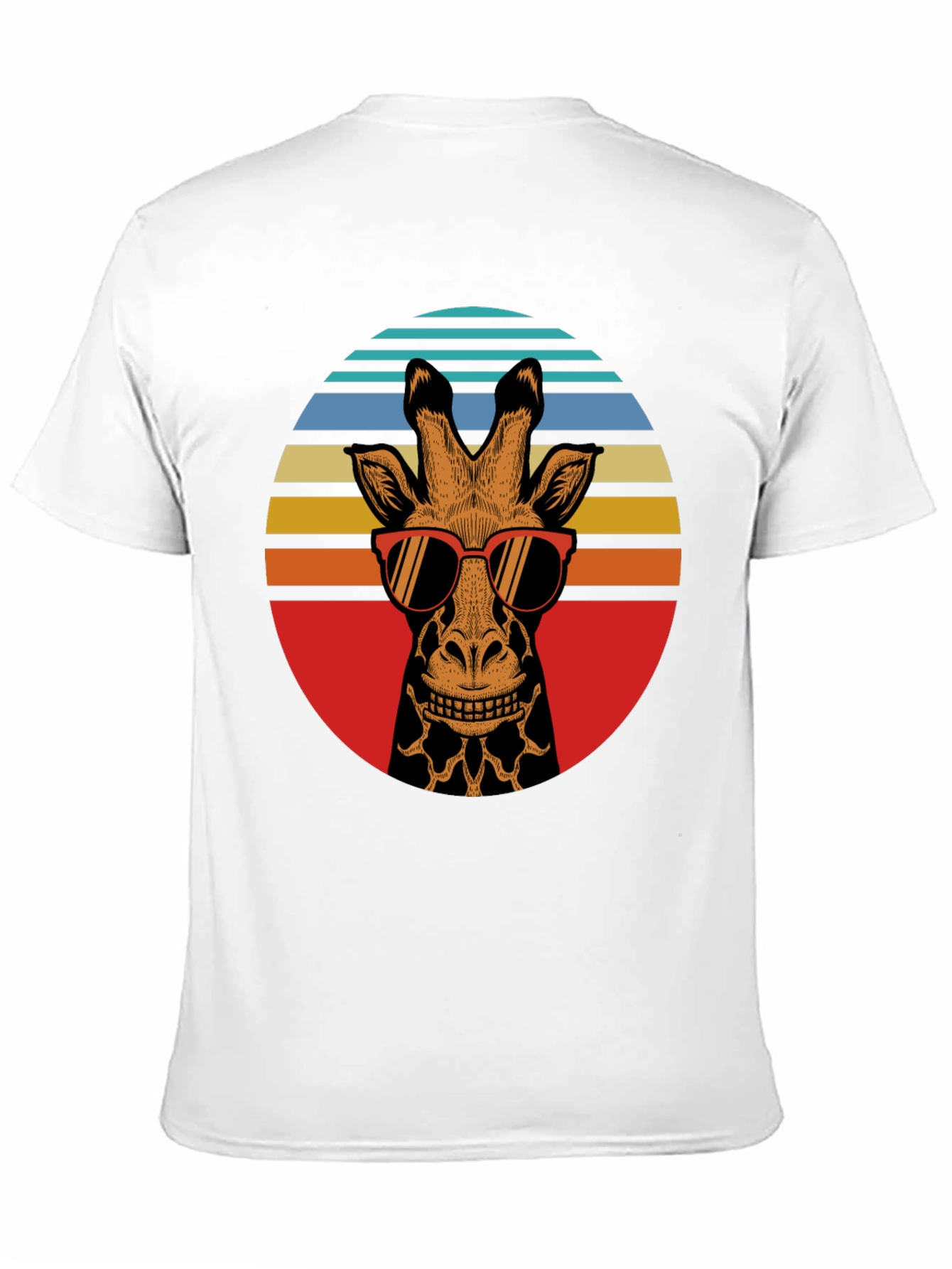 Retro Giraffe Sunglasses Graphic Tee