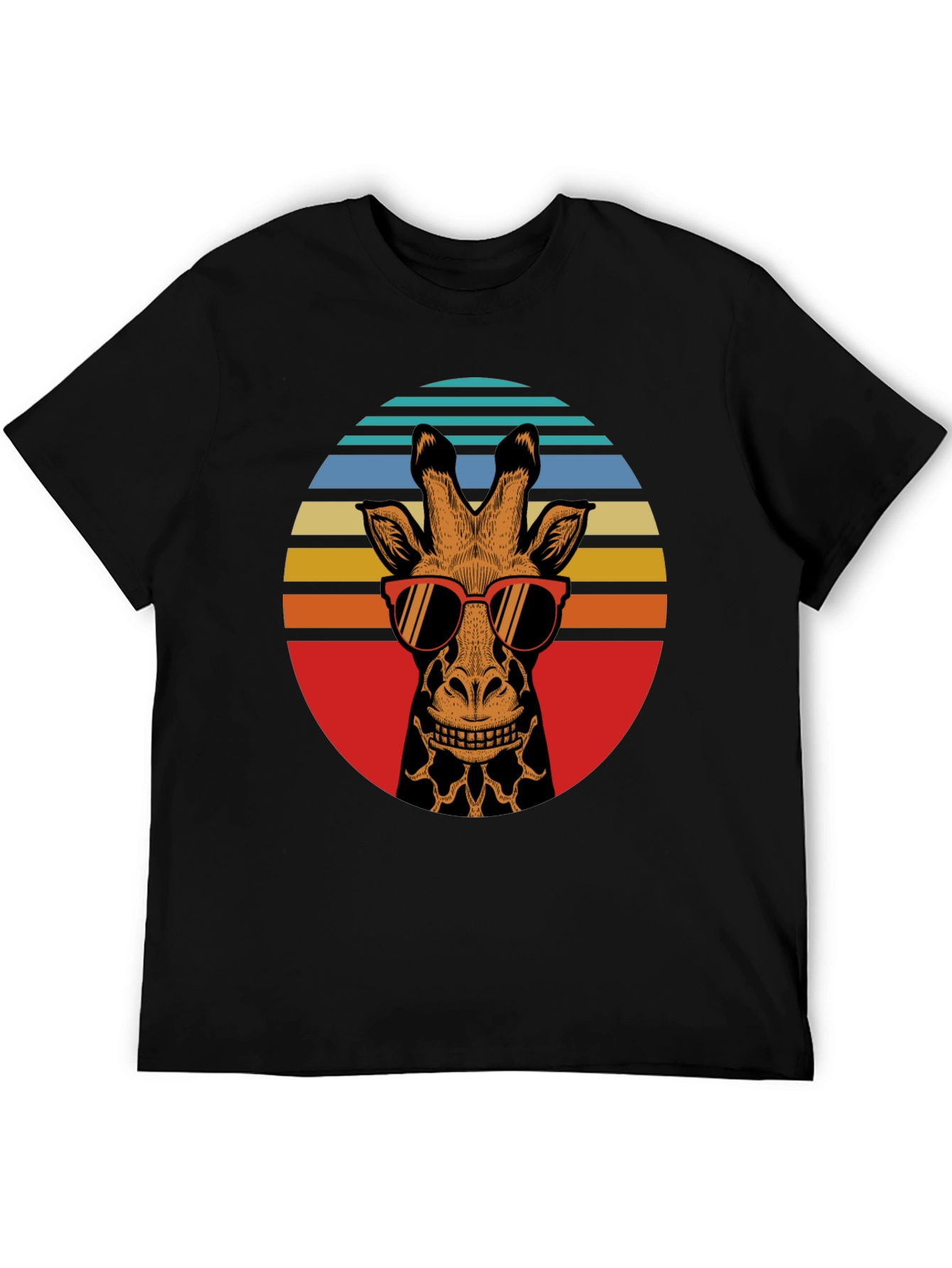 Retro Giraffe Sunglasses Graphic Tee