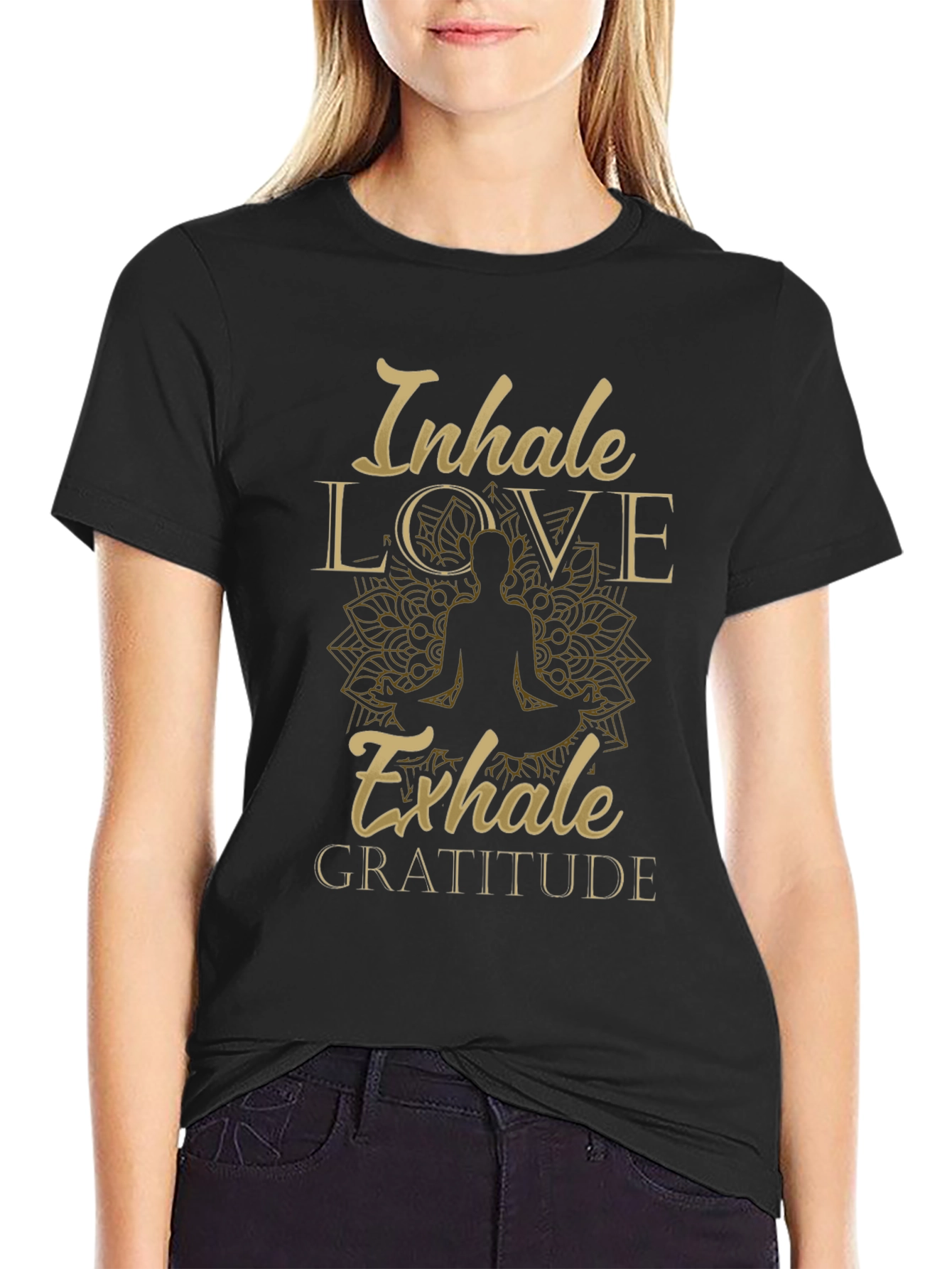 Inhale Love Exhale Gratitude Graphic Tee