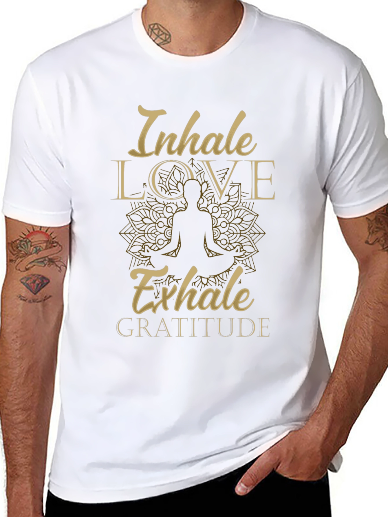 Inhale Love Exhale Gratitude Graphic Tee