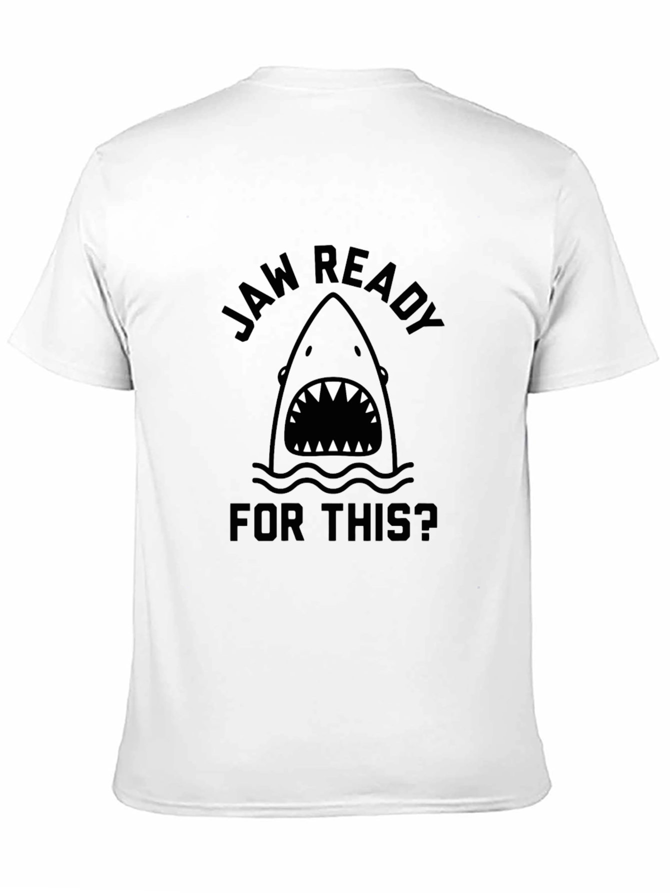 Jaw Ready Shark Black T-Shirt