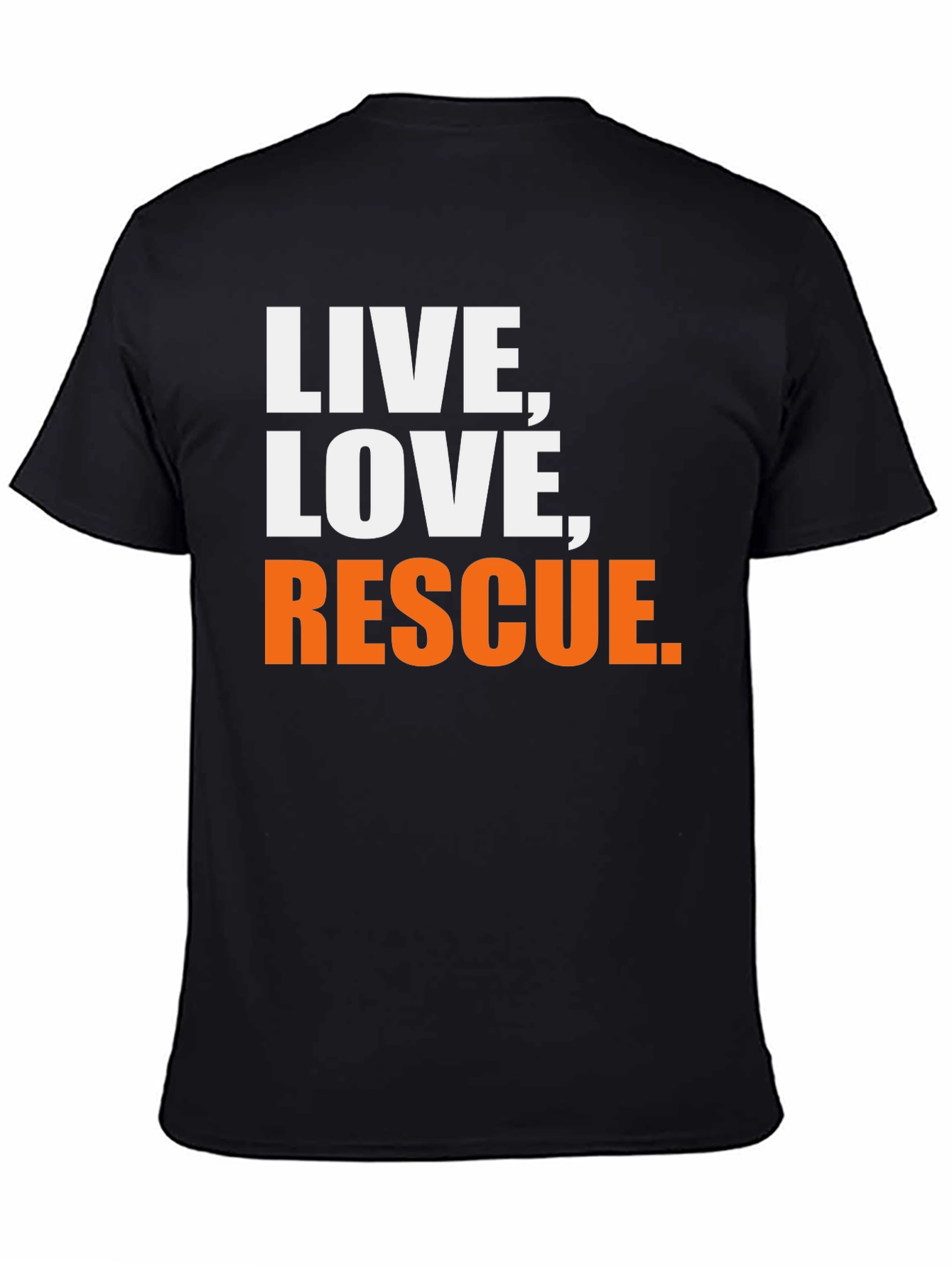 Live Love Rescue Black T-Shirt