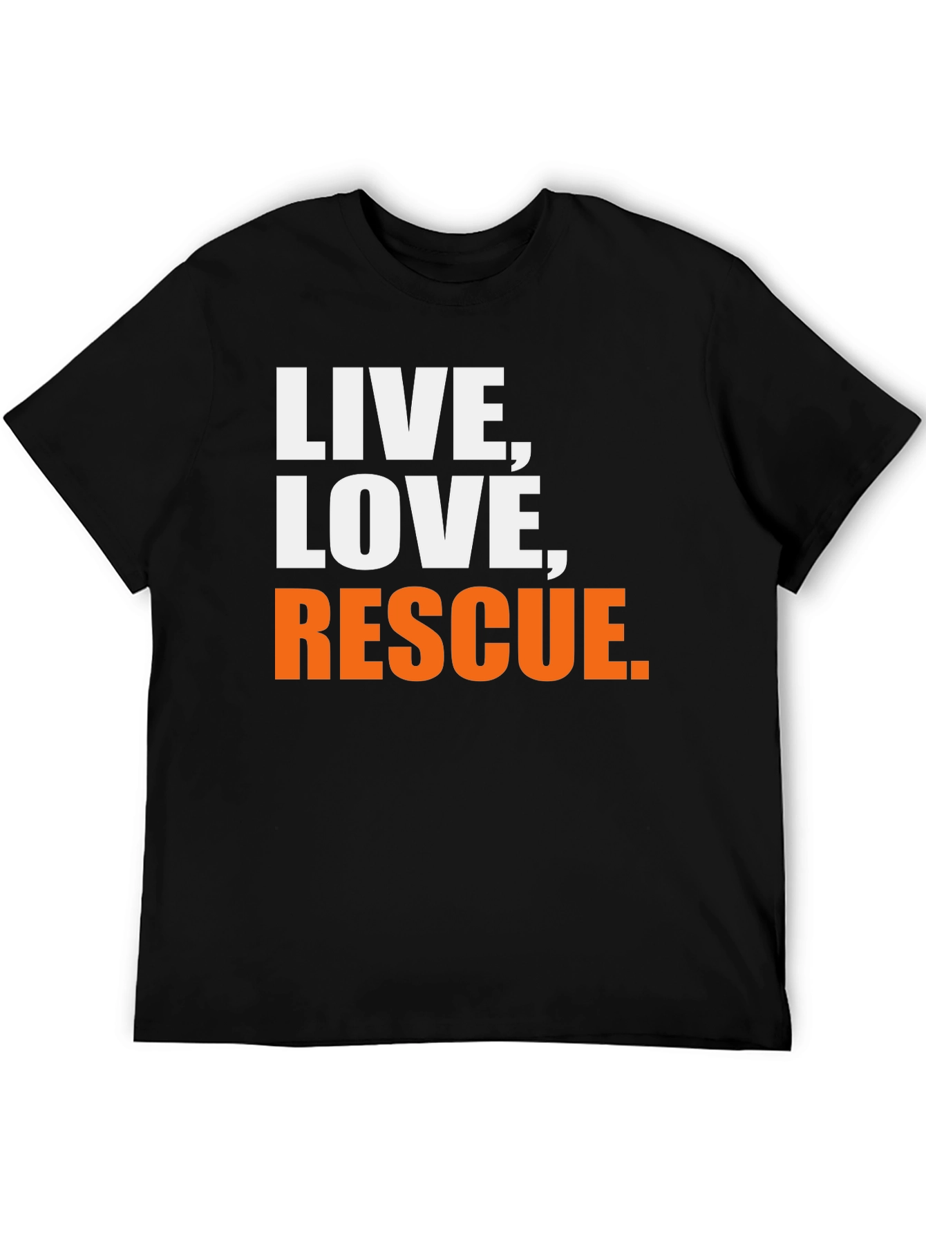 Live Love Rescue Black T-Shirt