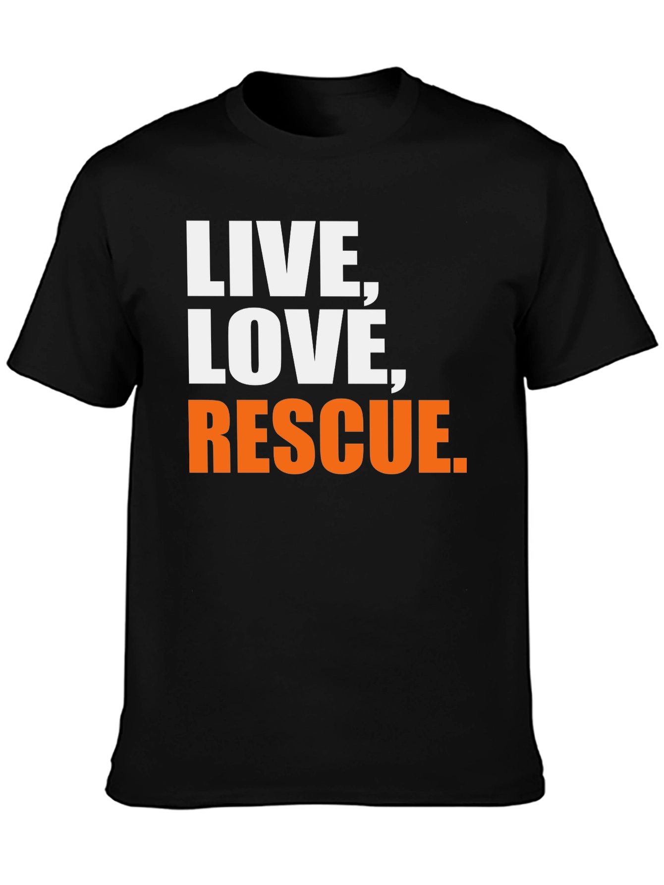 Live Love Rescue Black T-Shirt