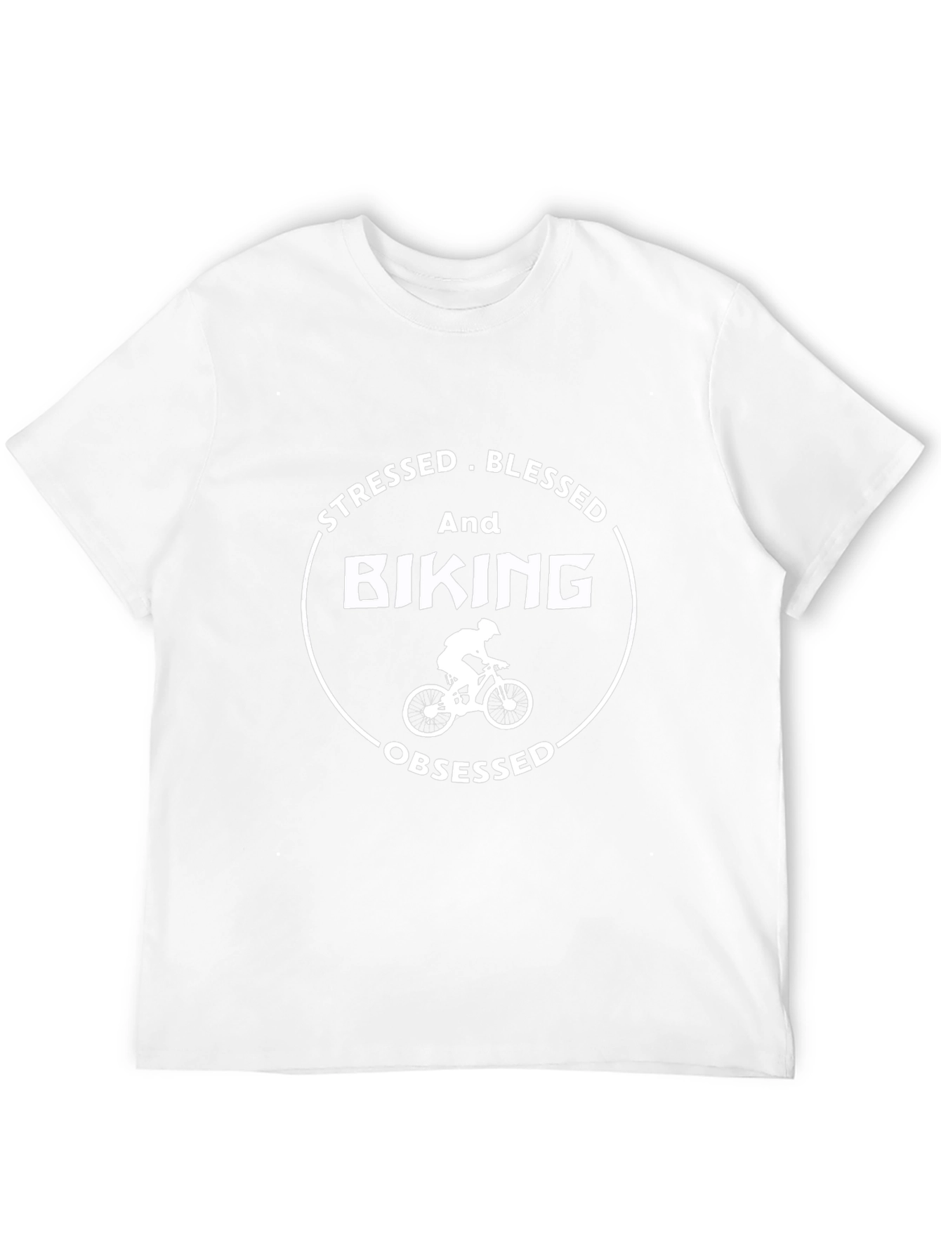 Stressed Blessed Biking Obsessed T-Shirt
