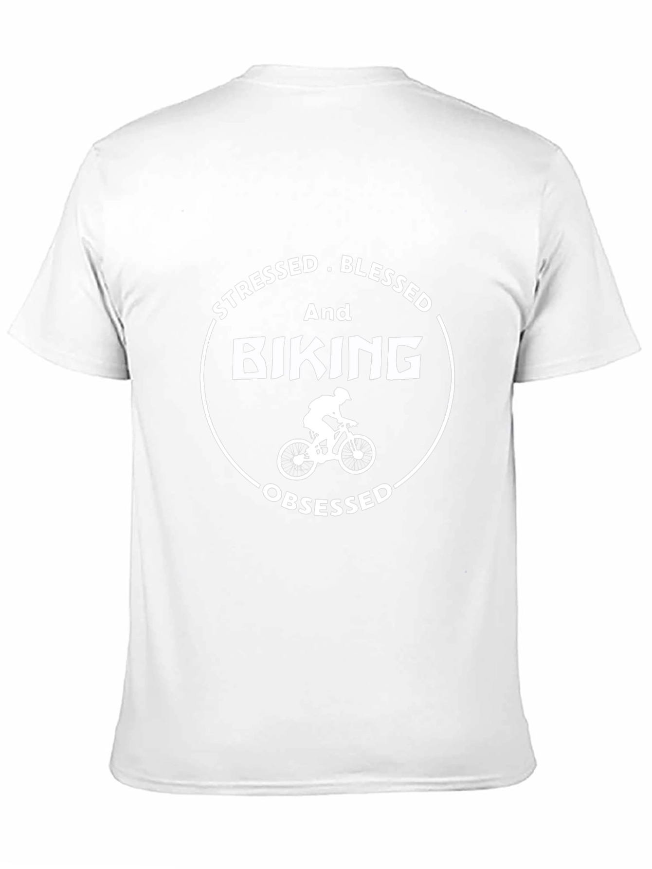Stressed Blessed Biking Obsessed T-Shirt