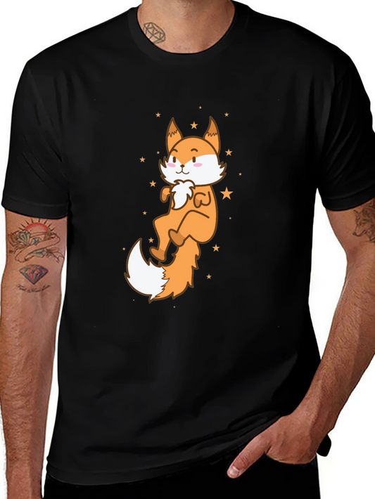 Cute Cartoon Fox Graphic Tee