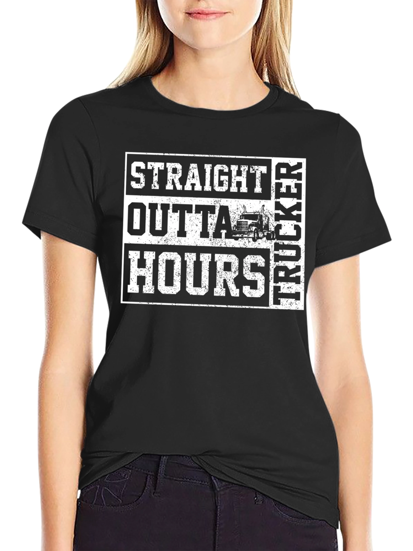 Straight Outta Hours Trucker T-Shirt