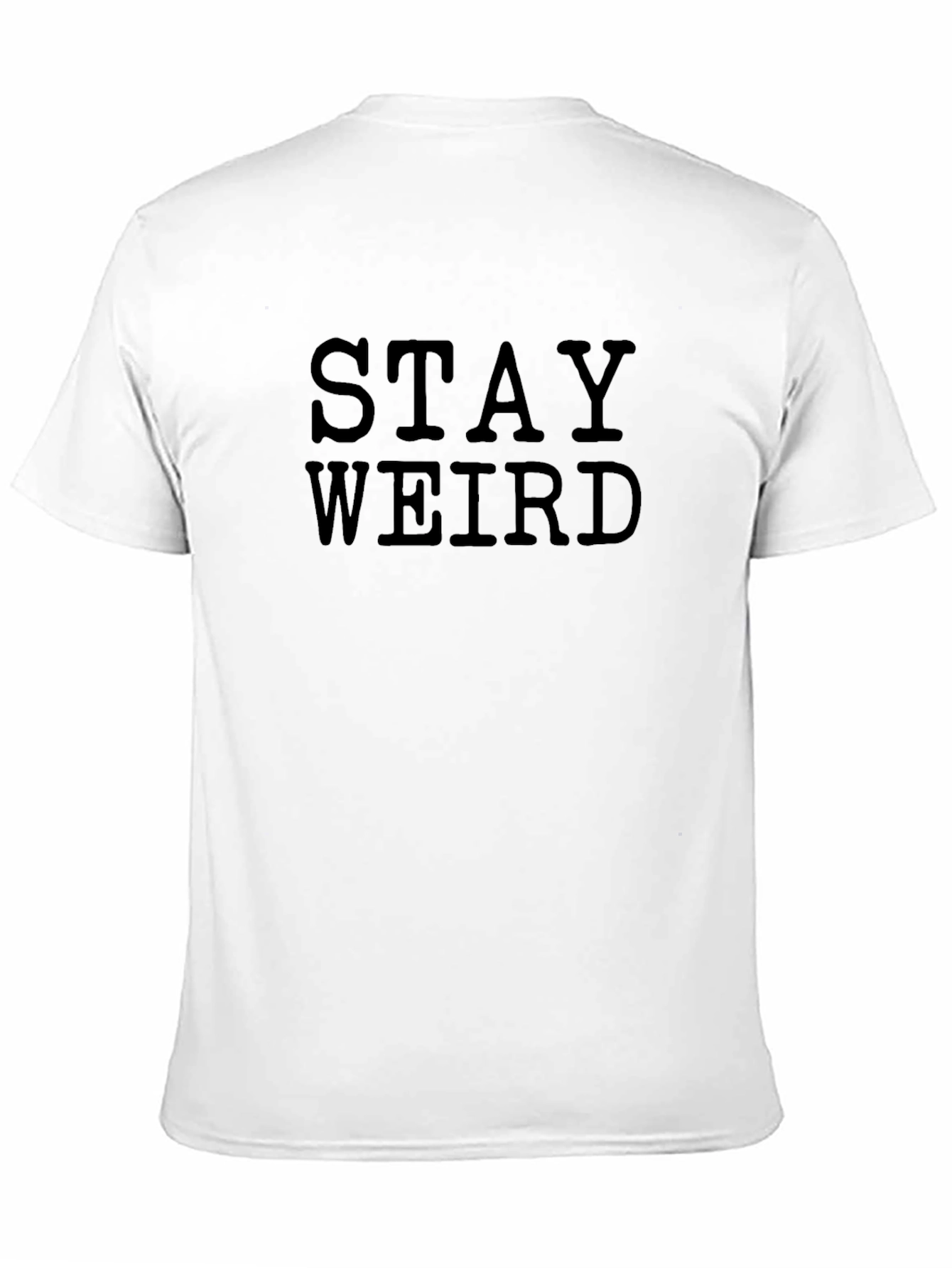 Stay Weird Graphic T-Shirt - Black