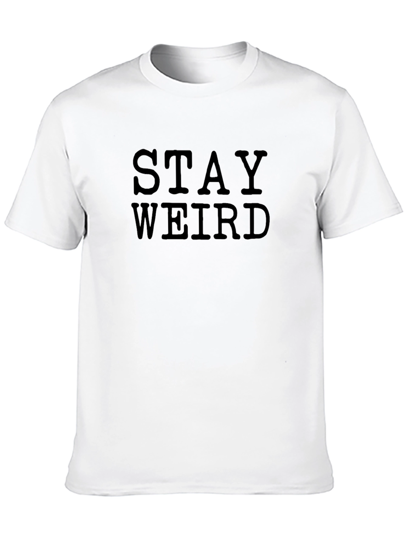 Stay Weird Graphic T-Shirt - Black