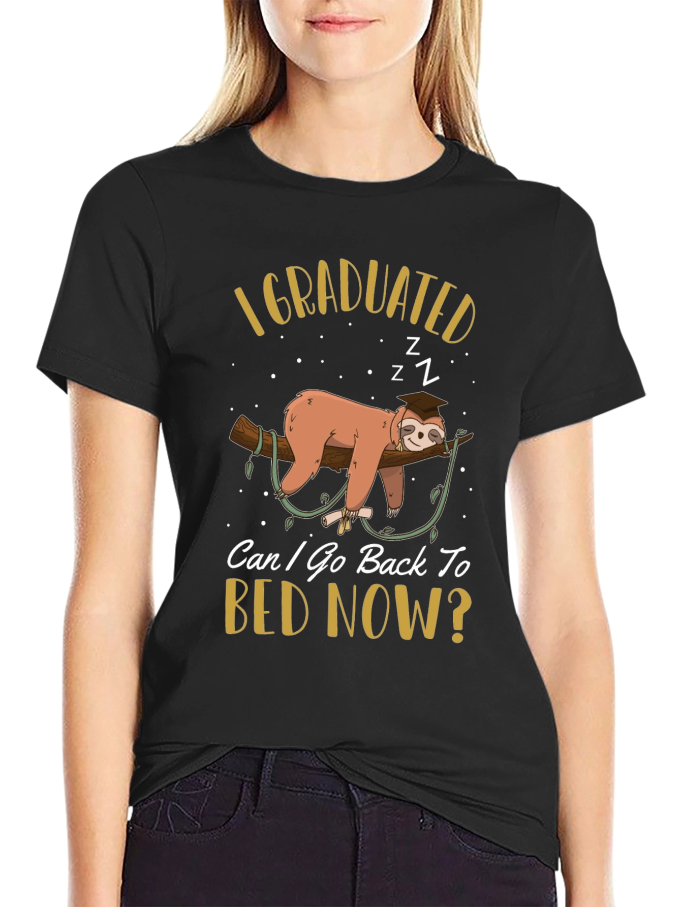 Funny Sloth Graduation T-Shirt