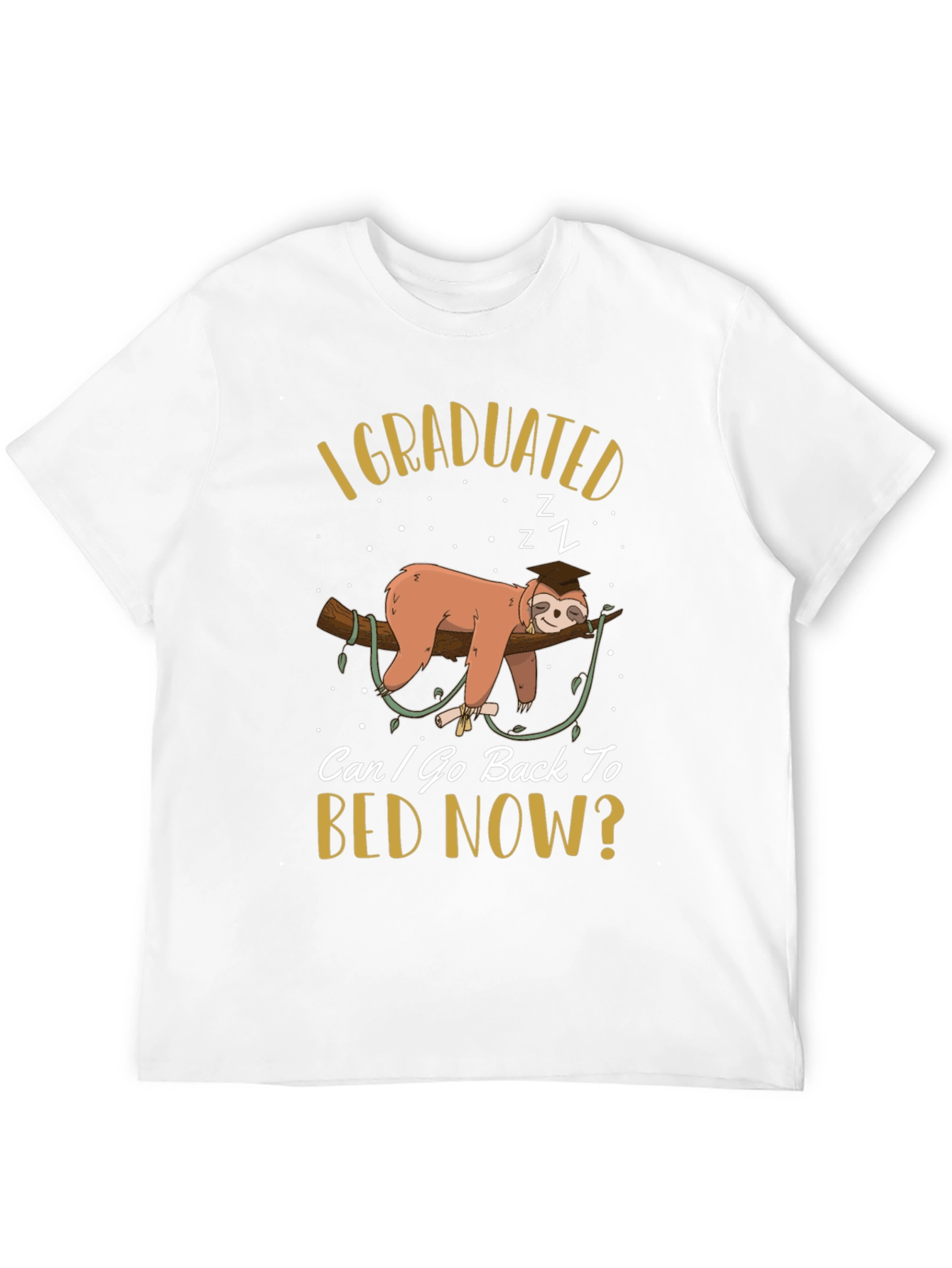Funny Sloth Graduation T-Shirt