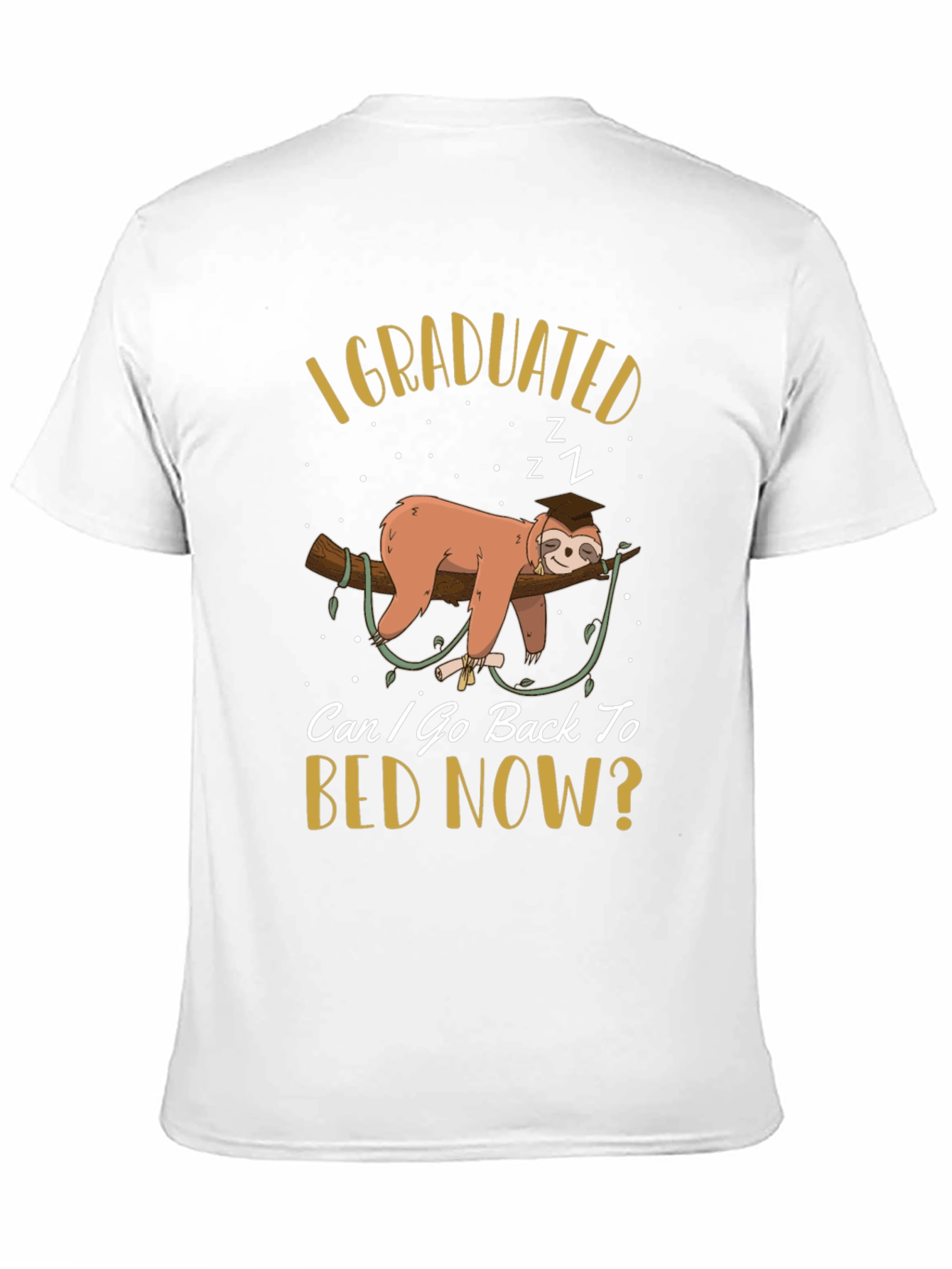 Funny Sloth Graduation T-Shirt
