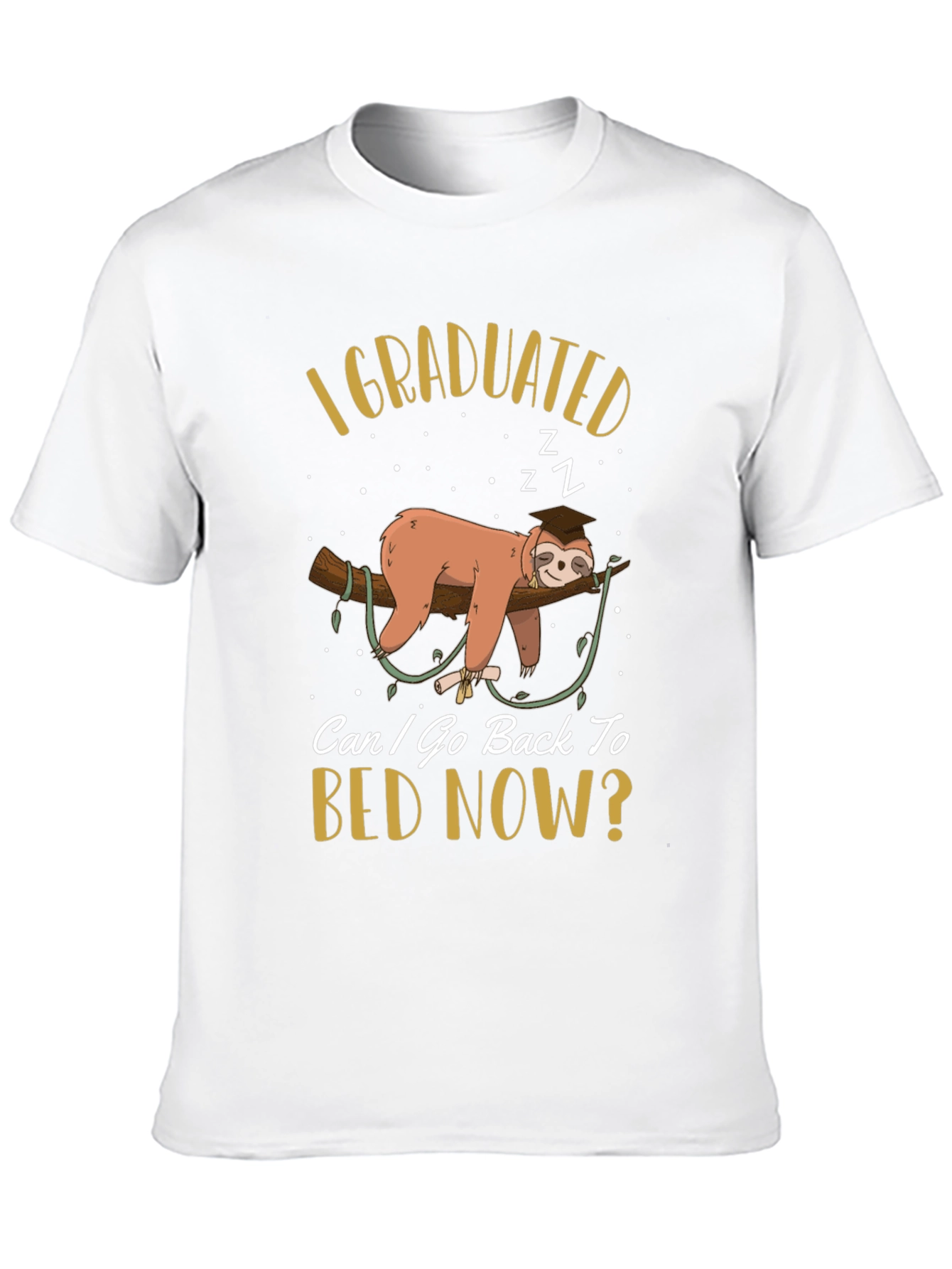 Funny Sloth Graduation T-Shirt