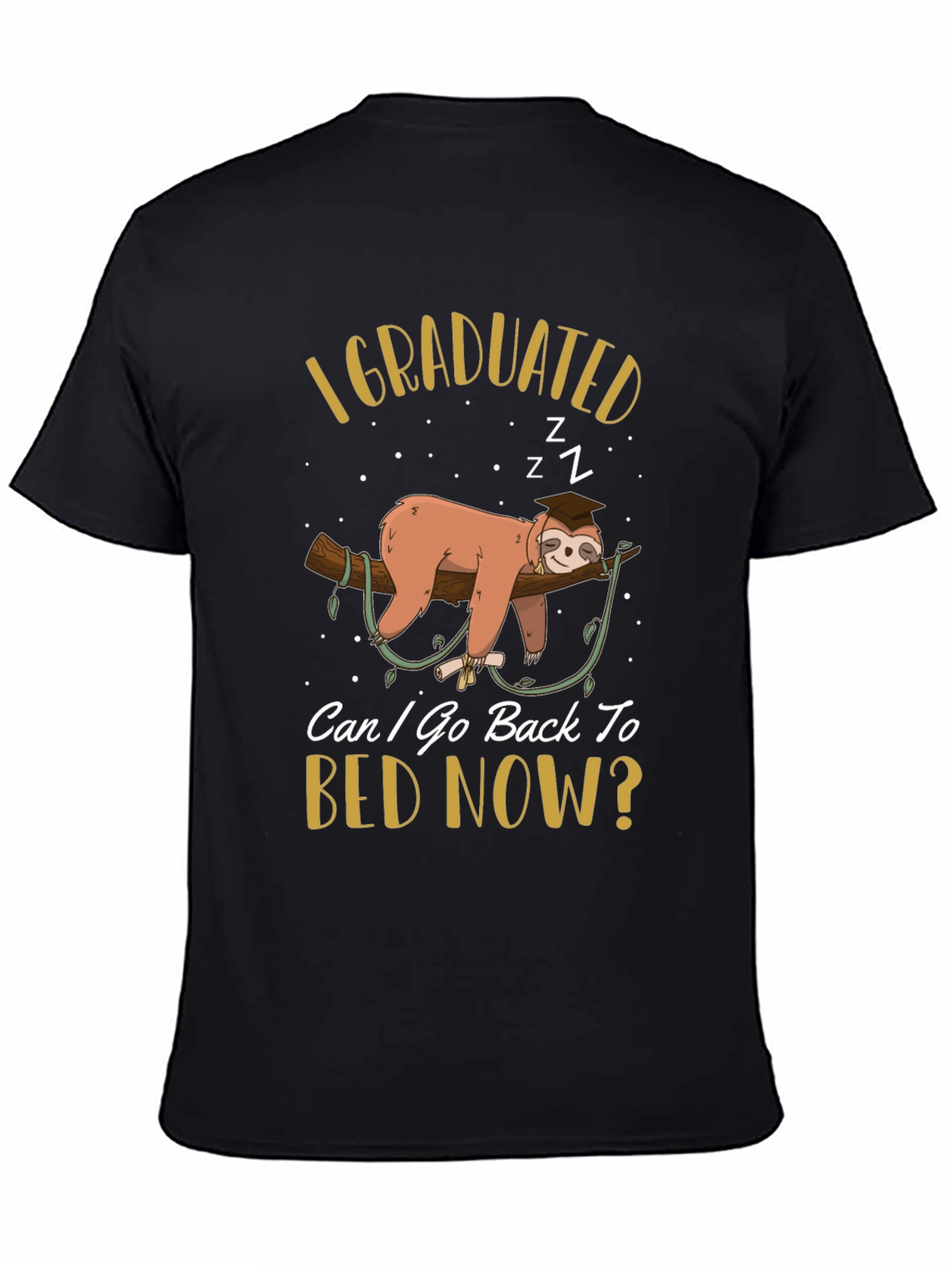Funny Sloth Graduation T-Shirt
