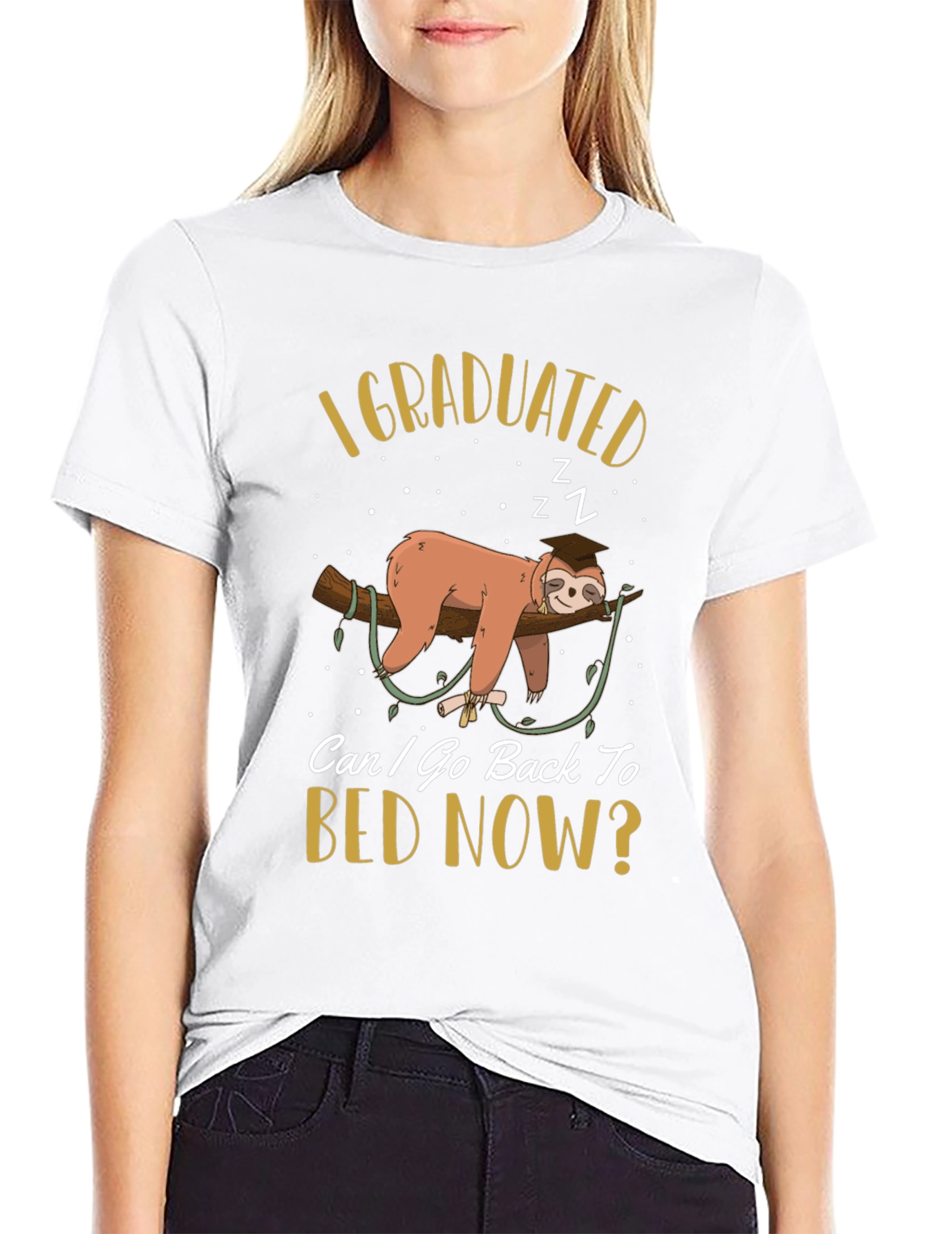 Funny Sloth Graduation T-Shirt