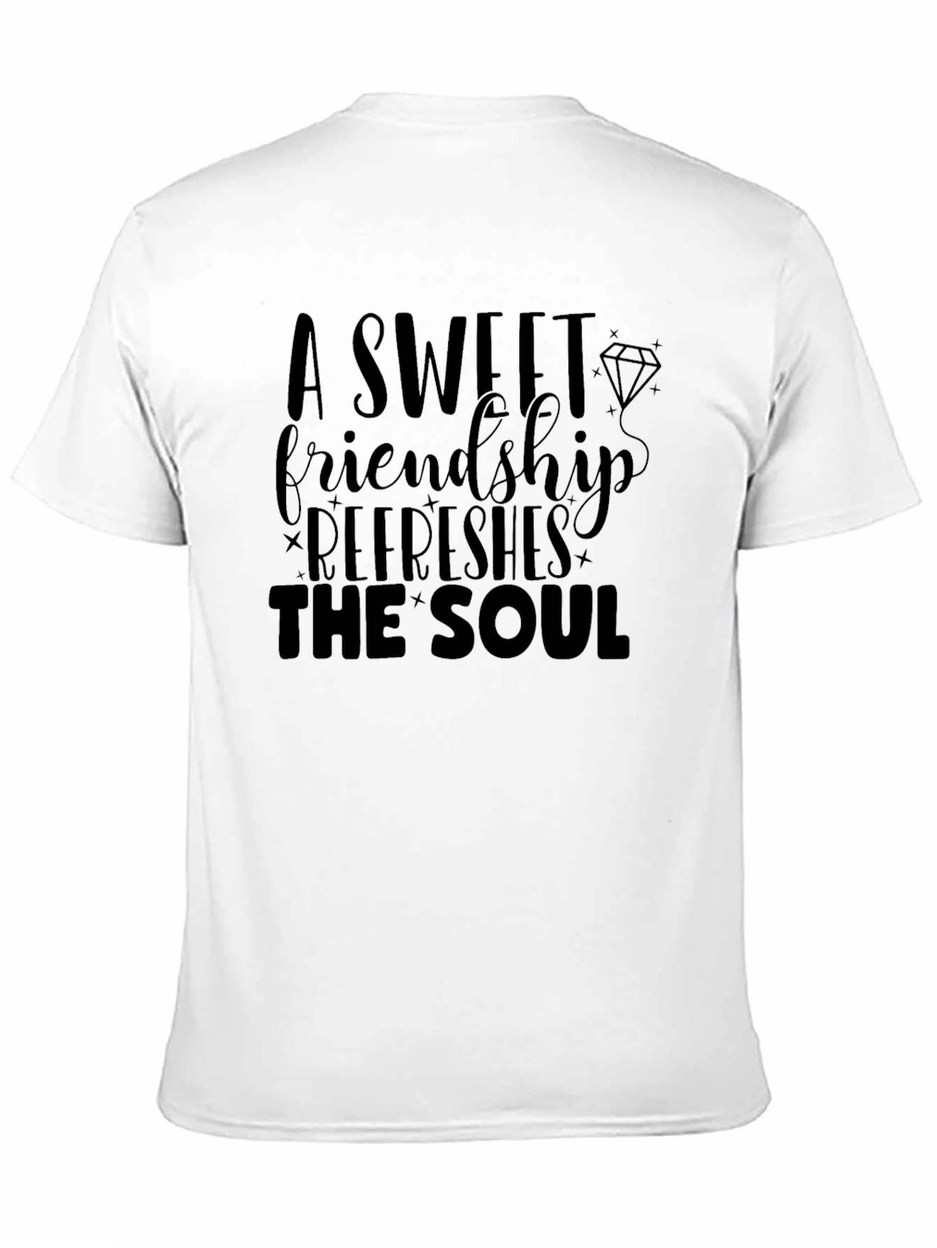 Friendship Refreshes the Soul Black T-Shirt