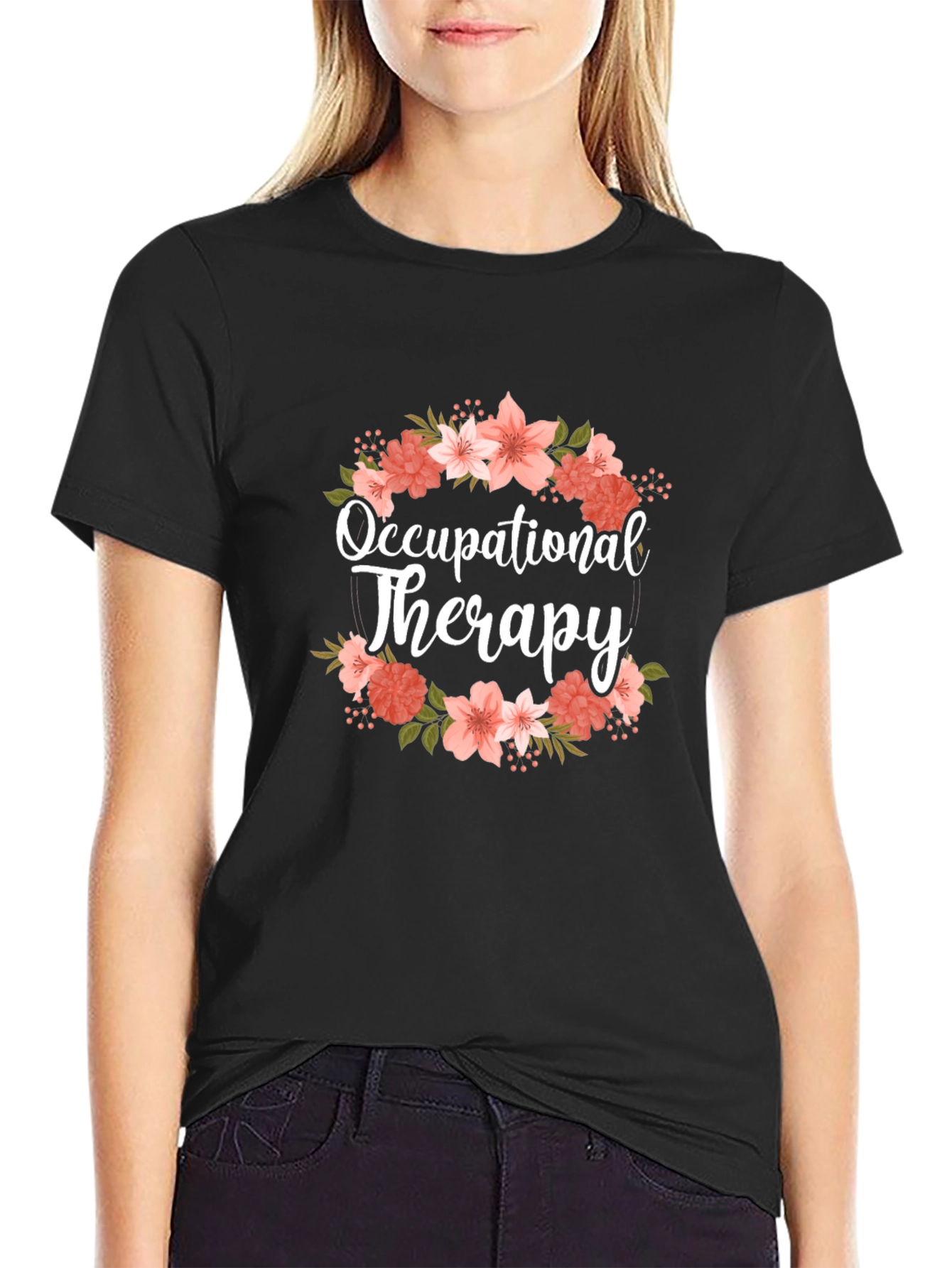 Floral Occupational Therapy T-Shirt