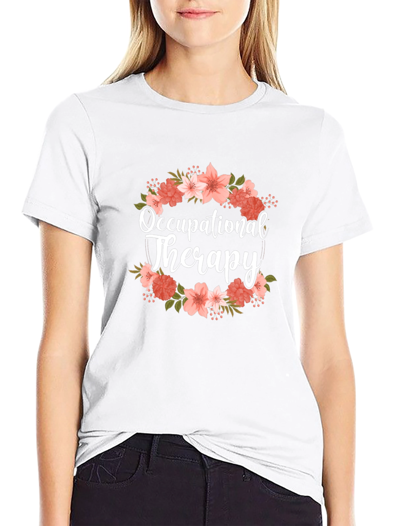 Floral Occupational Therapy T-Shirt