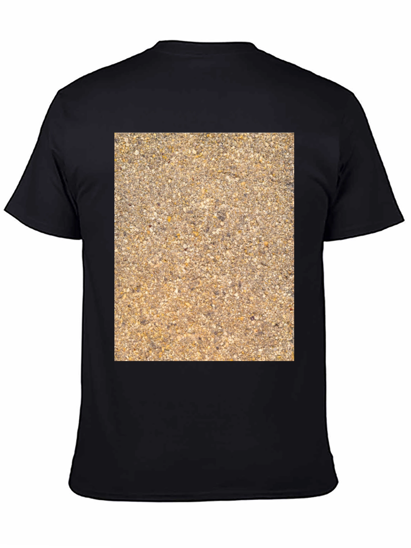Textured Pattern Graphic Tee - Casual Style