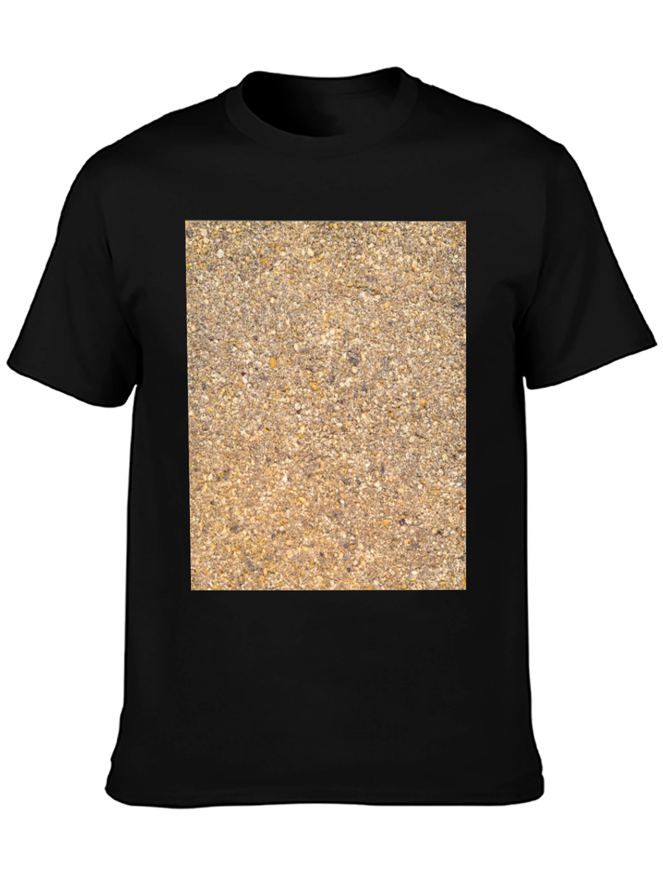 Textured Pattern Graphic Tee - Casual Style