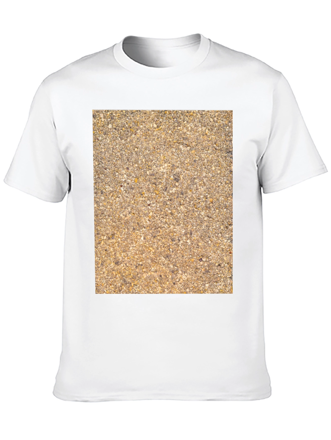 Textured Pattern Graphic Tee - Casual Style