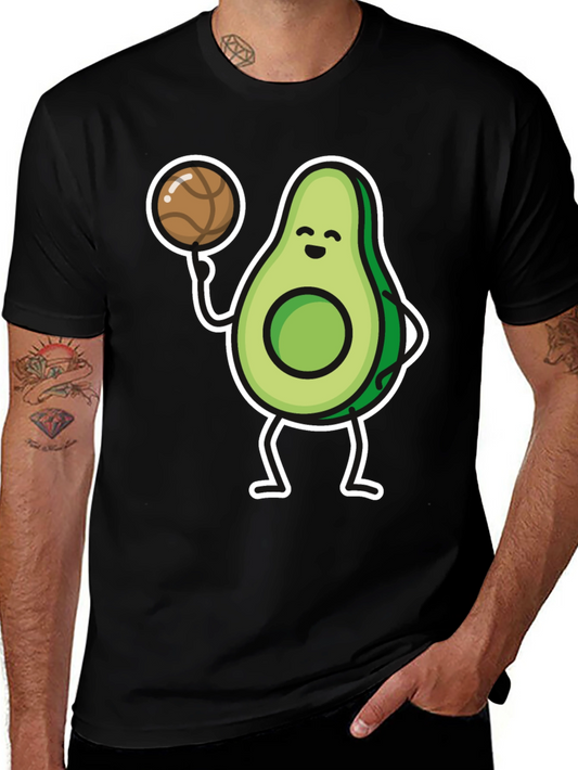 Avocado Basketball Player Graphic T-Shirt