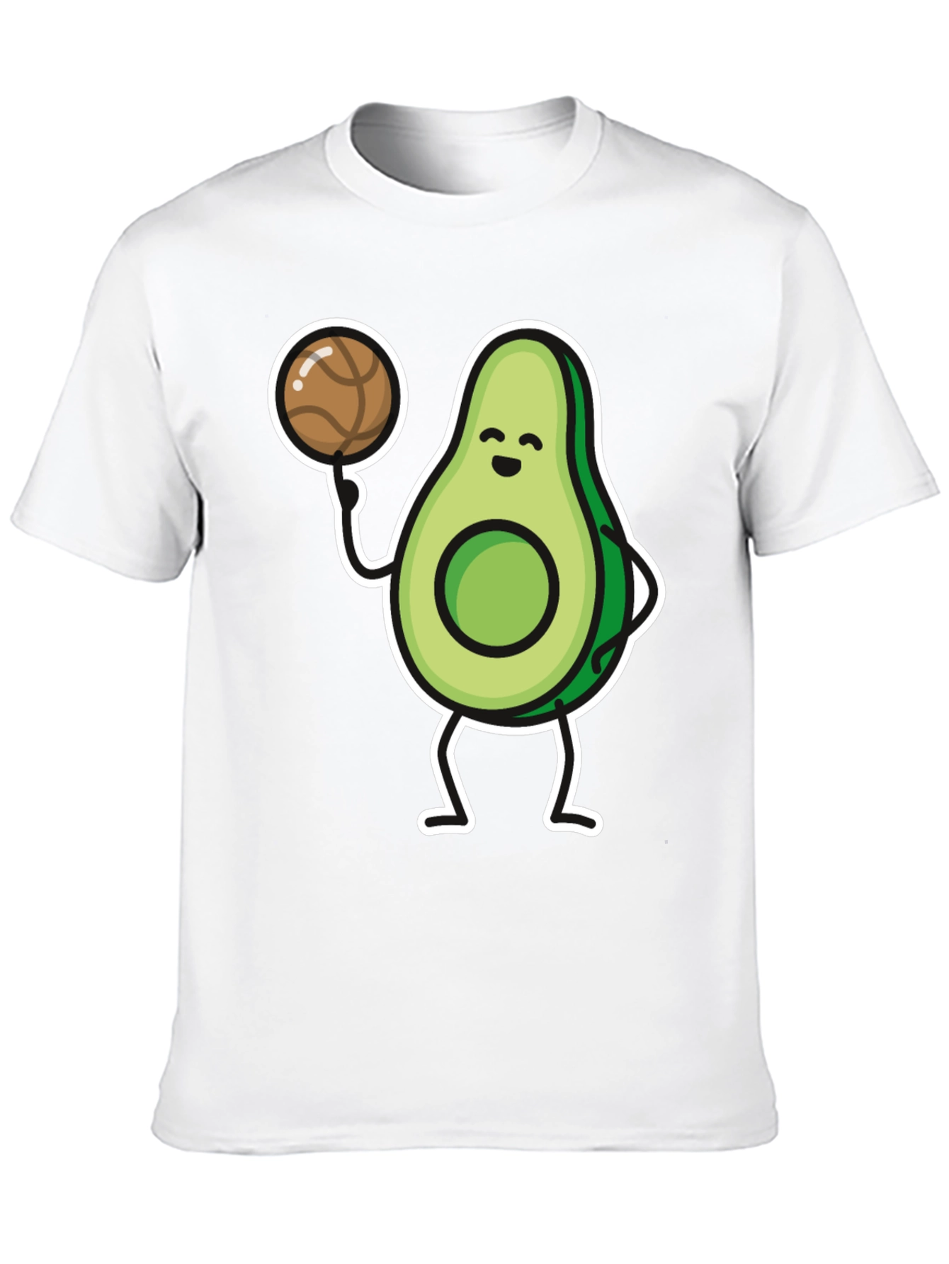 Avocado Basketball Player Graphic T-Shirt