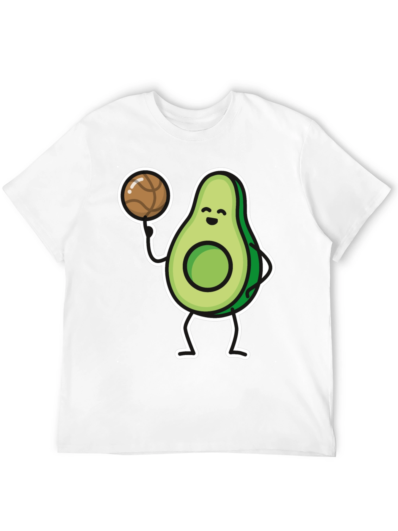 Avocado Basketball Player Graphic T-Shirt