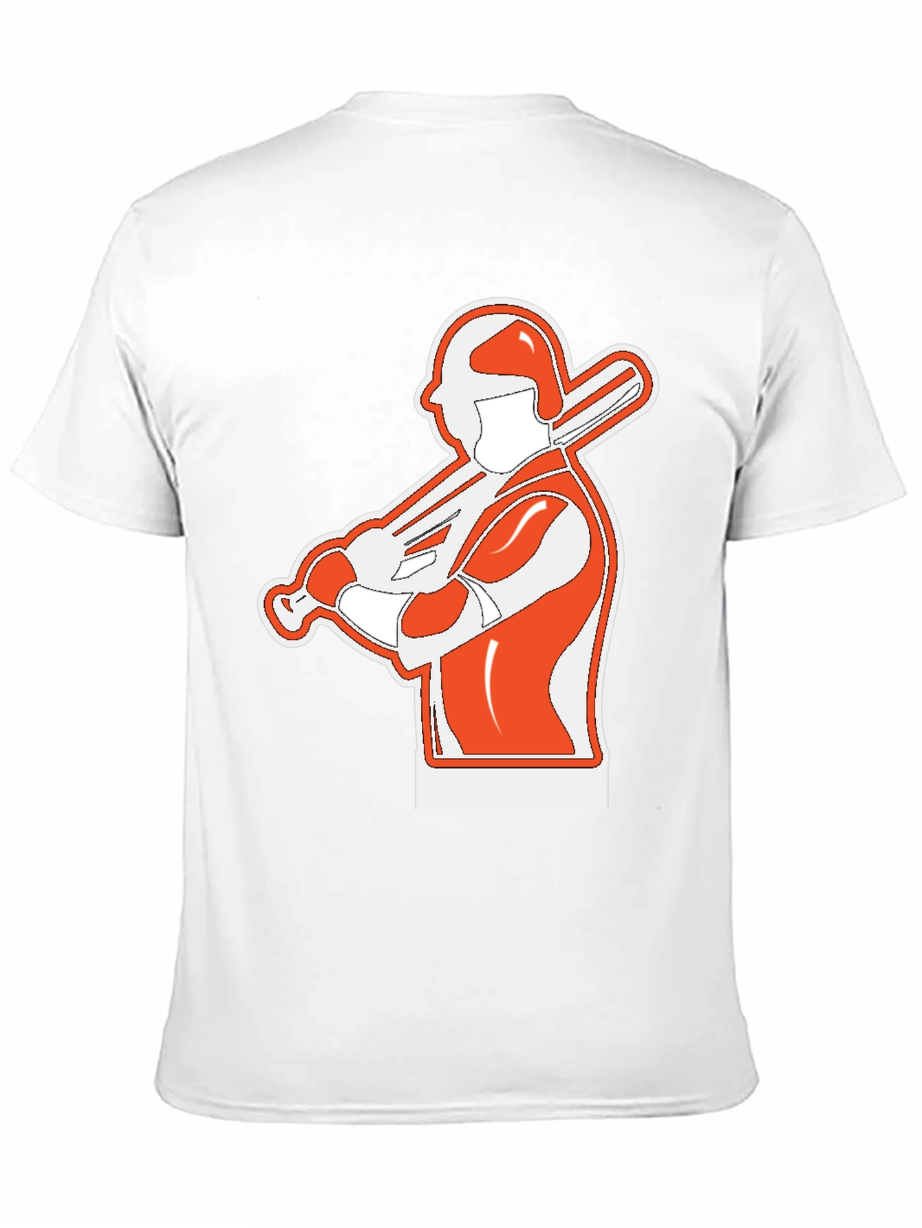 Baseball Player Graphic T-Shirt - Black
