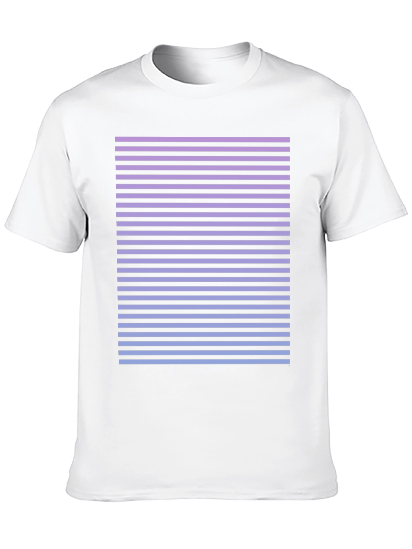 Retro Striped Fade T-Shirt - Casual Comfort