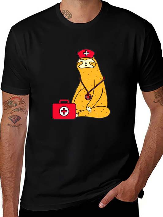 Nurse Sloth T-Shirt - Funny Animal Tee