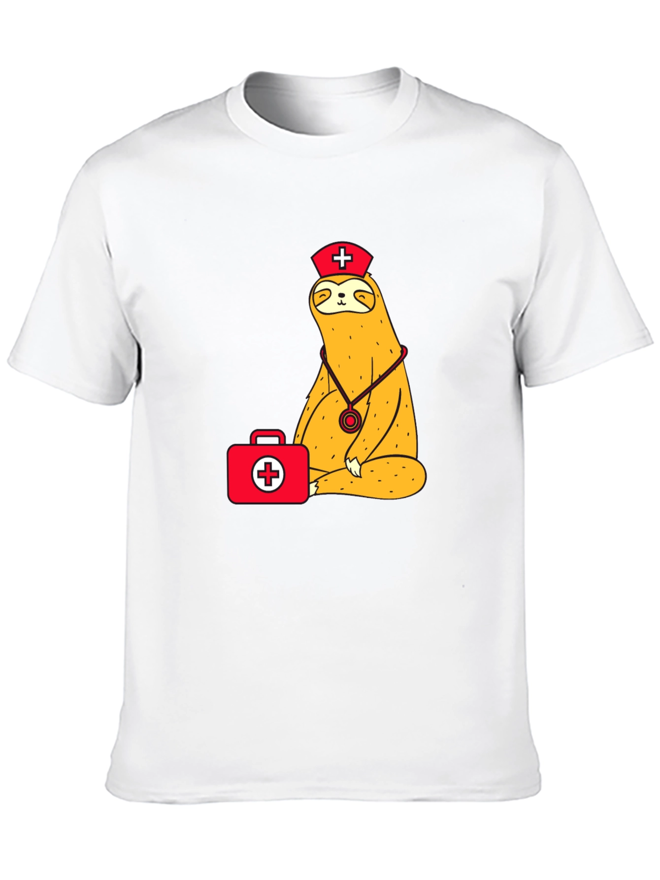 Nurse Sloth T-Shirt - Funny Animal Tee