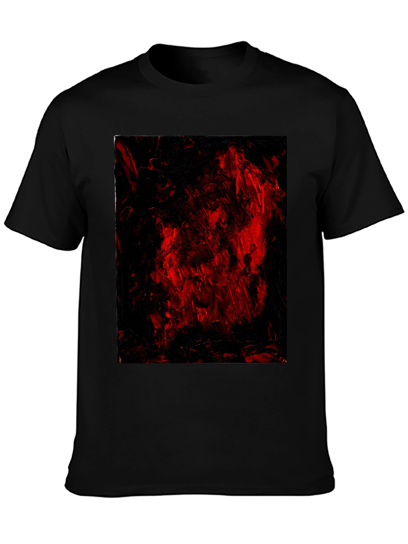 Abstract Red & Black Graphic Tee