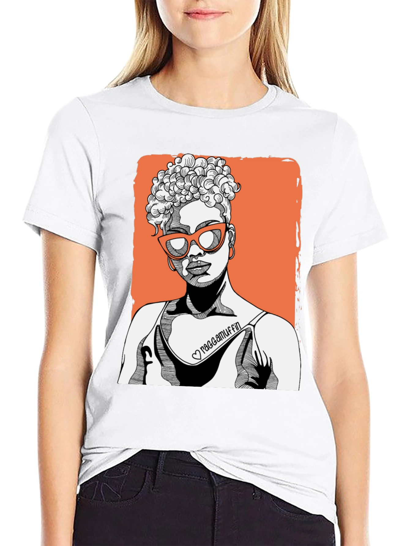 Raggamuffin Graphic Tee - Black