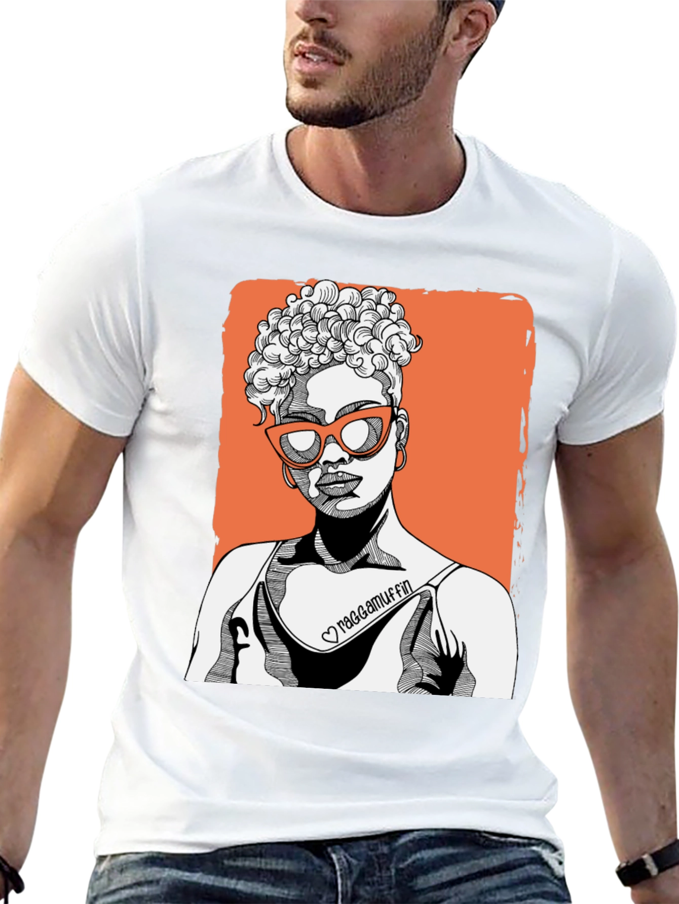 Raggamuffin Graphic Tee - Black