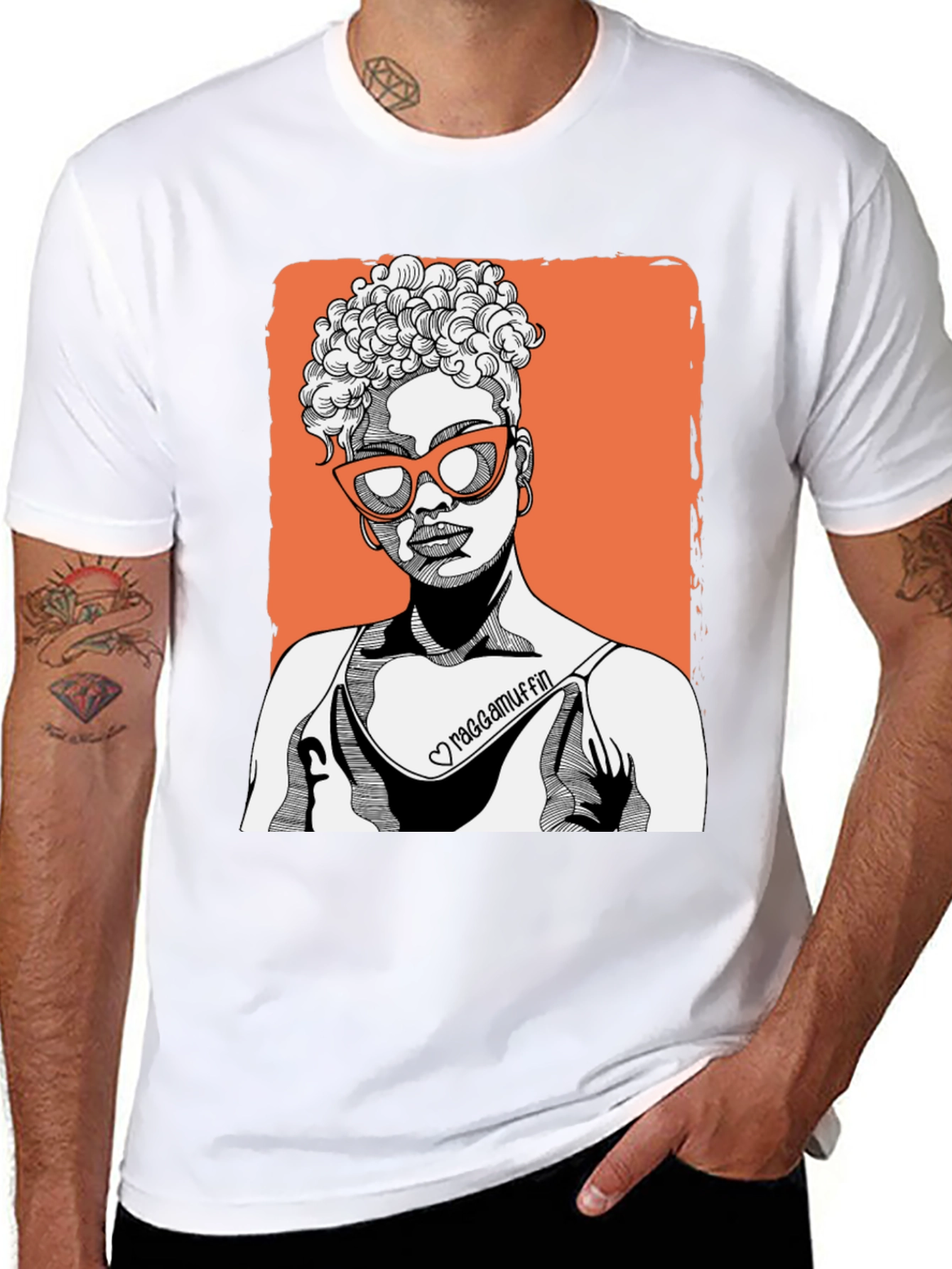 Raggamuffin Graphic Tee - Black