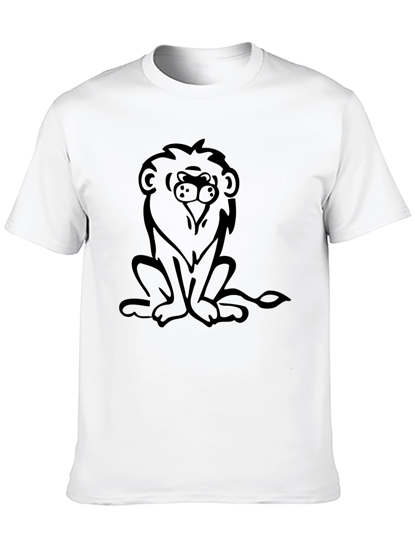 Lion Graphic Tee - Mens Black T-Shirt