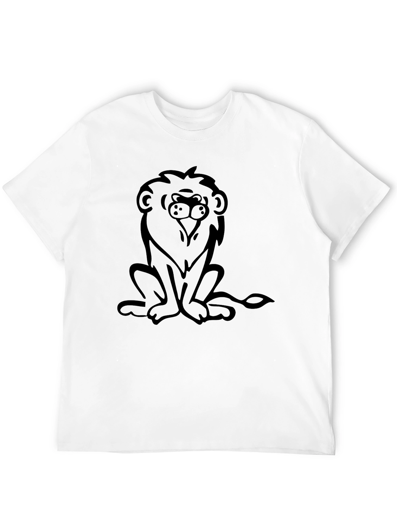 Lion Graphic Tee - Mens Black T-Shirt