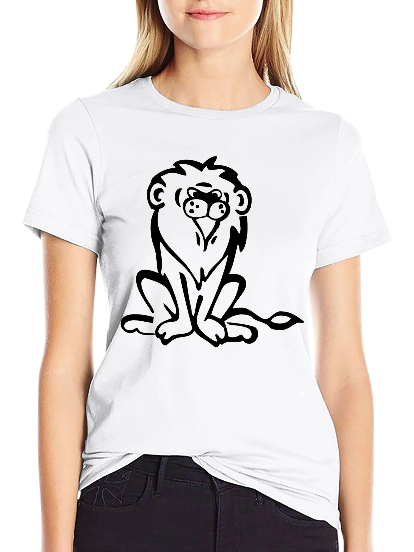 Lion Graphic Tee - Mens Black T-Shirt