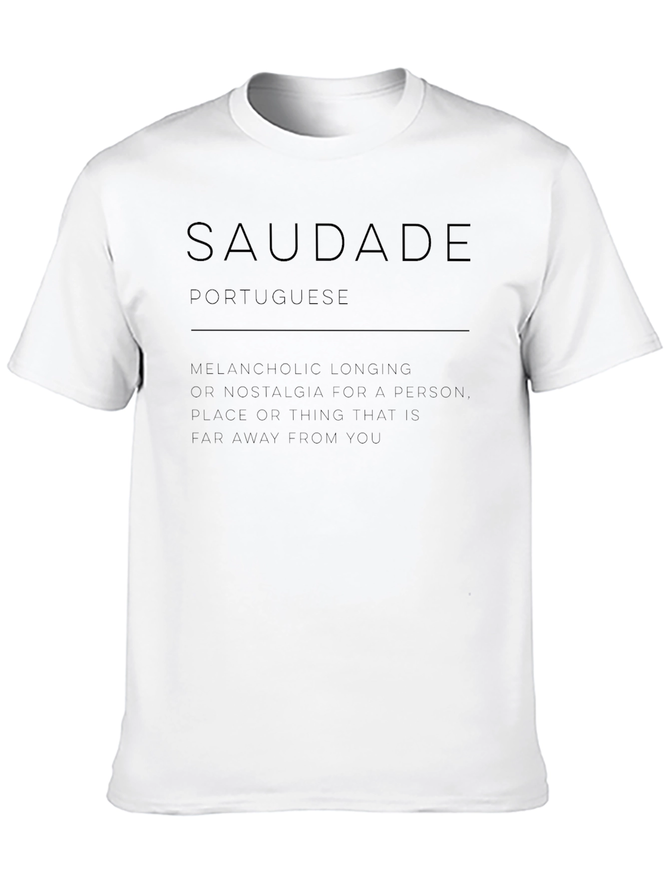 Saudade Portuguese T-Shirt - Melancholic Longing Tee