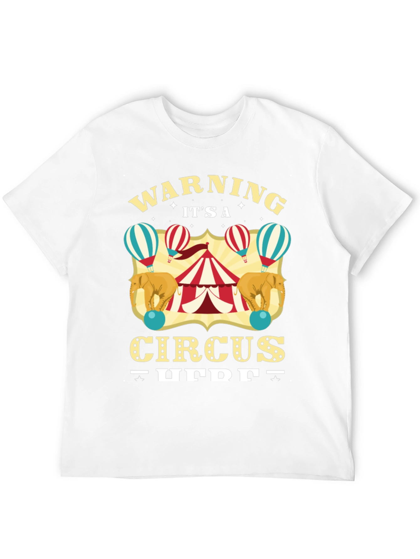 Circus T-Shirt: Warning Its a Circus Here Black Tee
