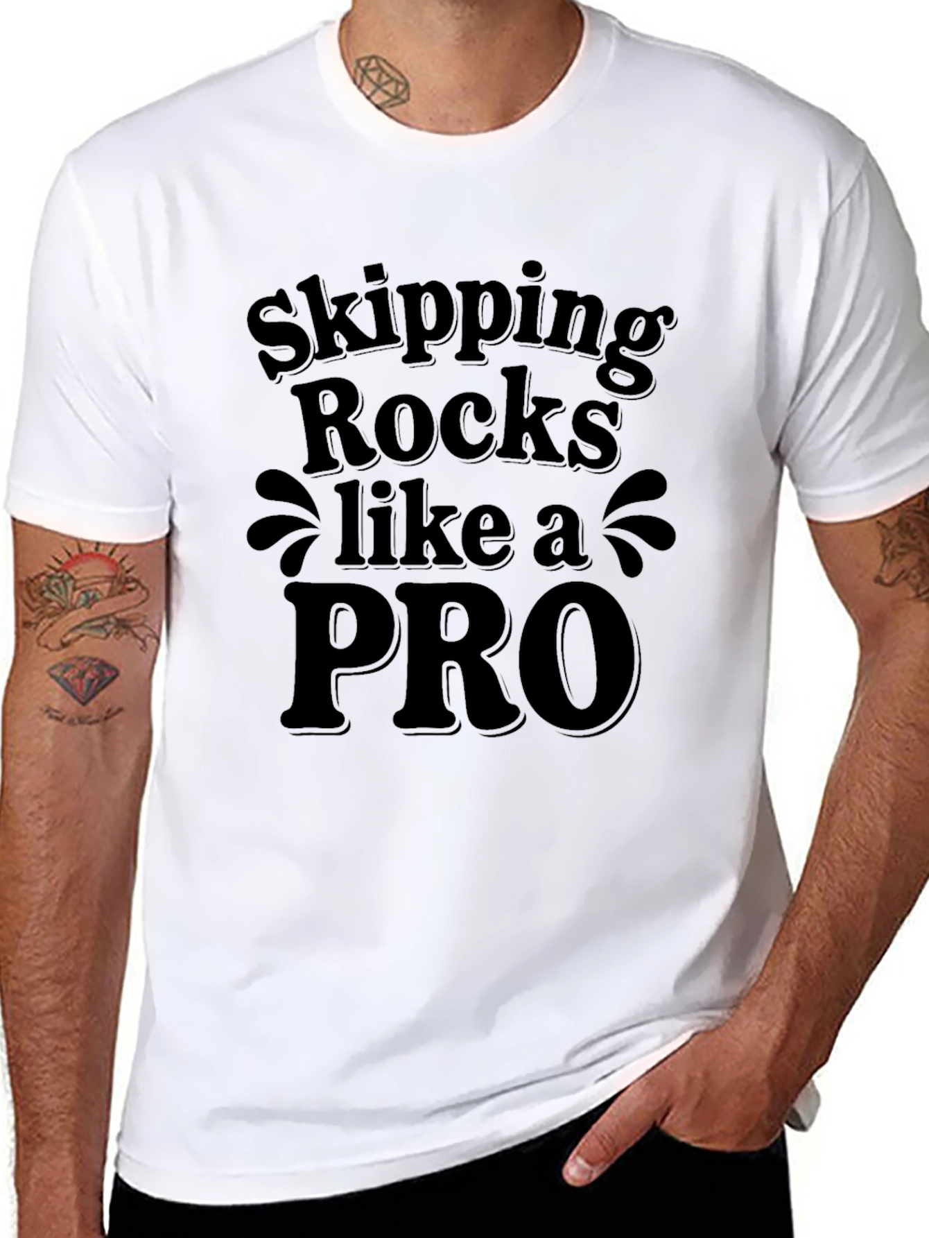 Skipping Rocks Like a PRO Graphic T-Shirt