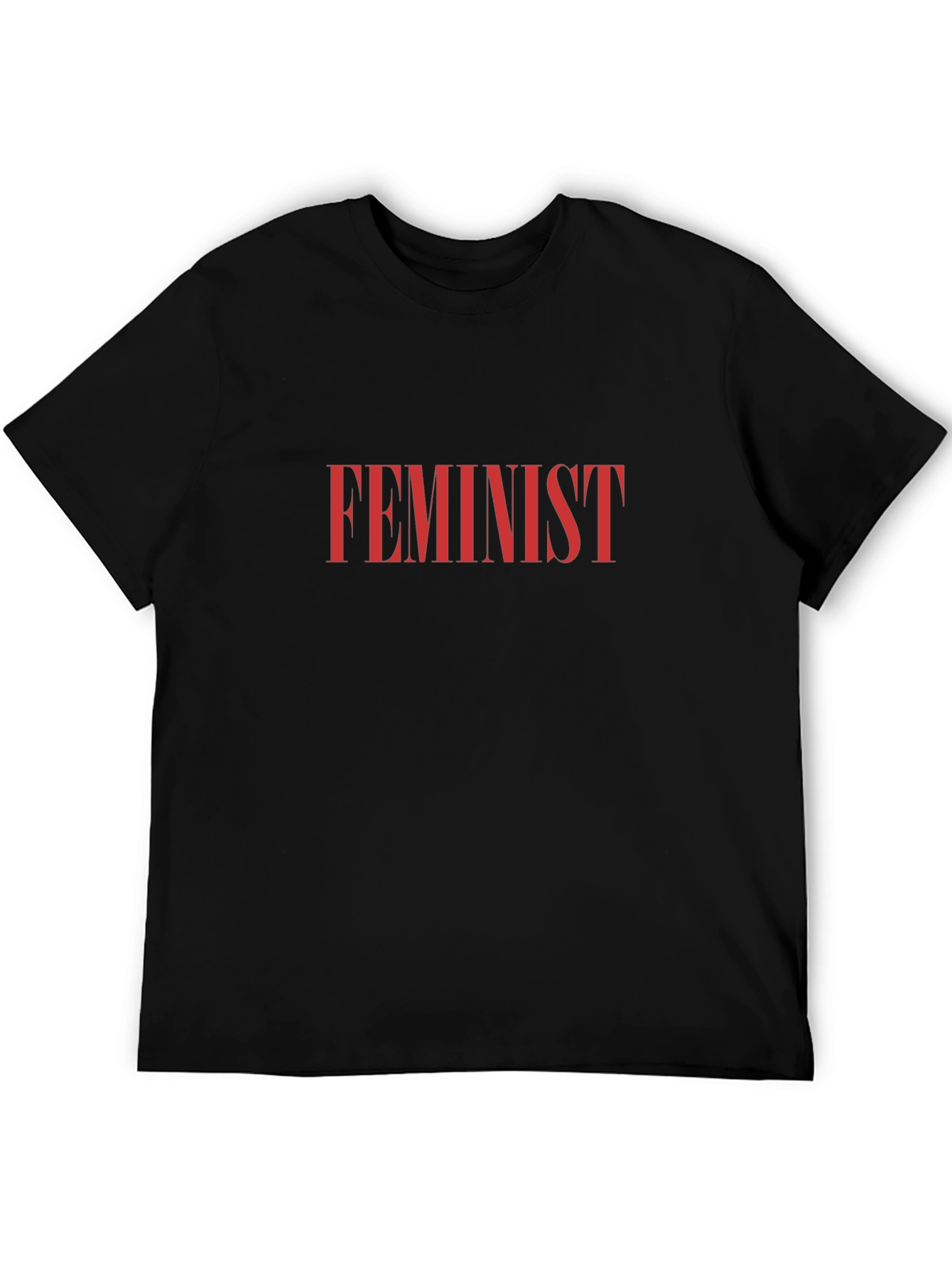 Feminist Statement T-Shirt - Black Cotton Tee