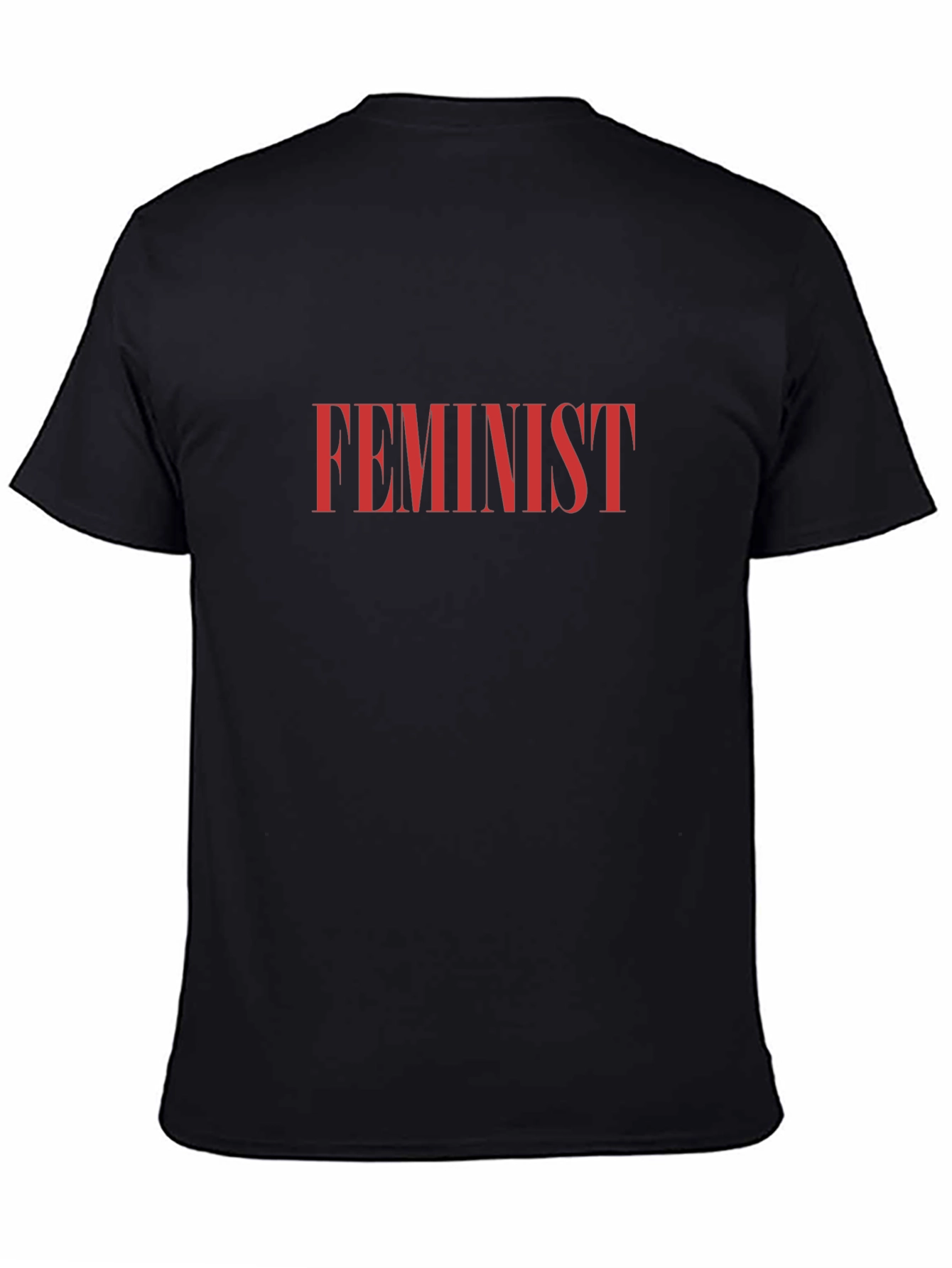 Feminist Statement T-Shirt - Black Cotton Tee