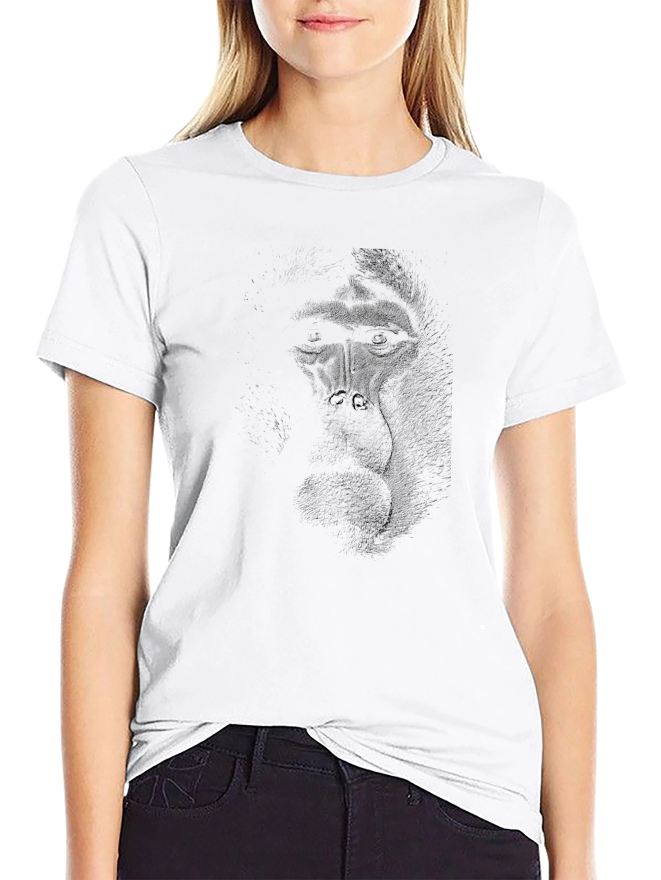 Graphic Monkey T-Shirt - Black