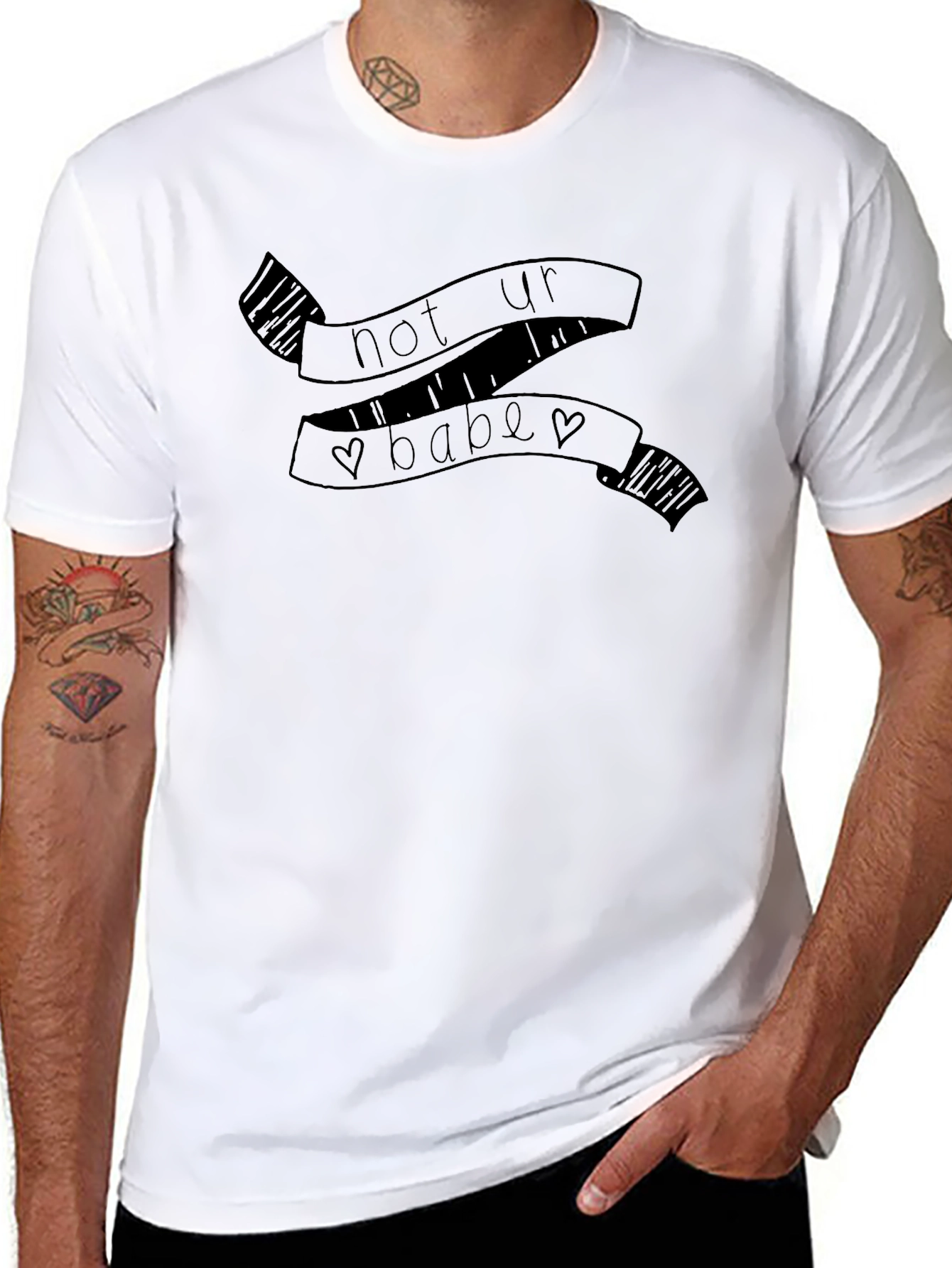Not Your Babe Graphic T-Shirt - Black