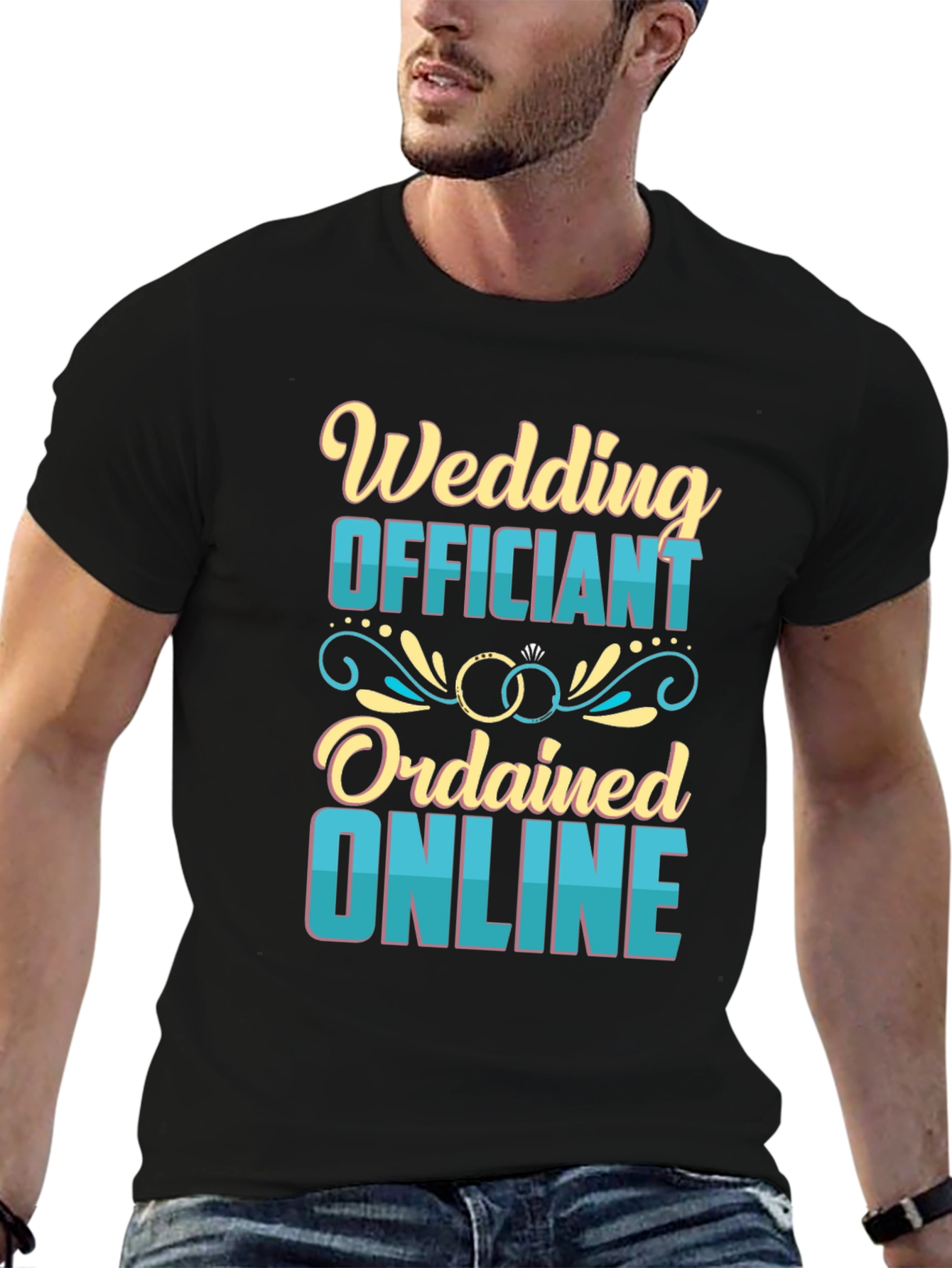Wedding Officiant T-Shirt - Ordained Online Tee
