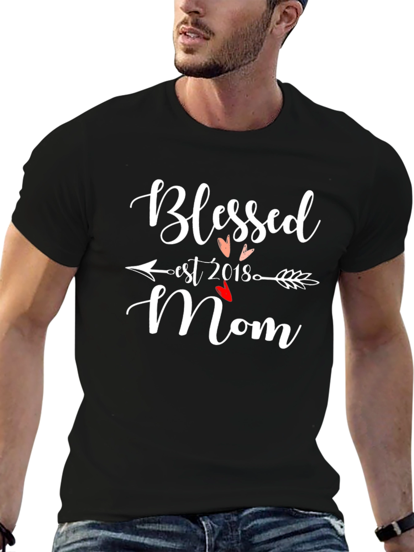 Blessed Mom Est. 2018 Graphic Tee